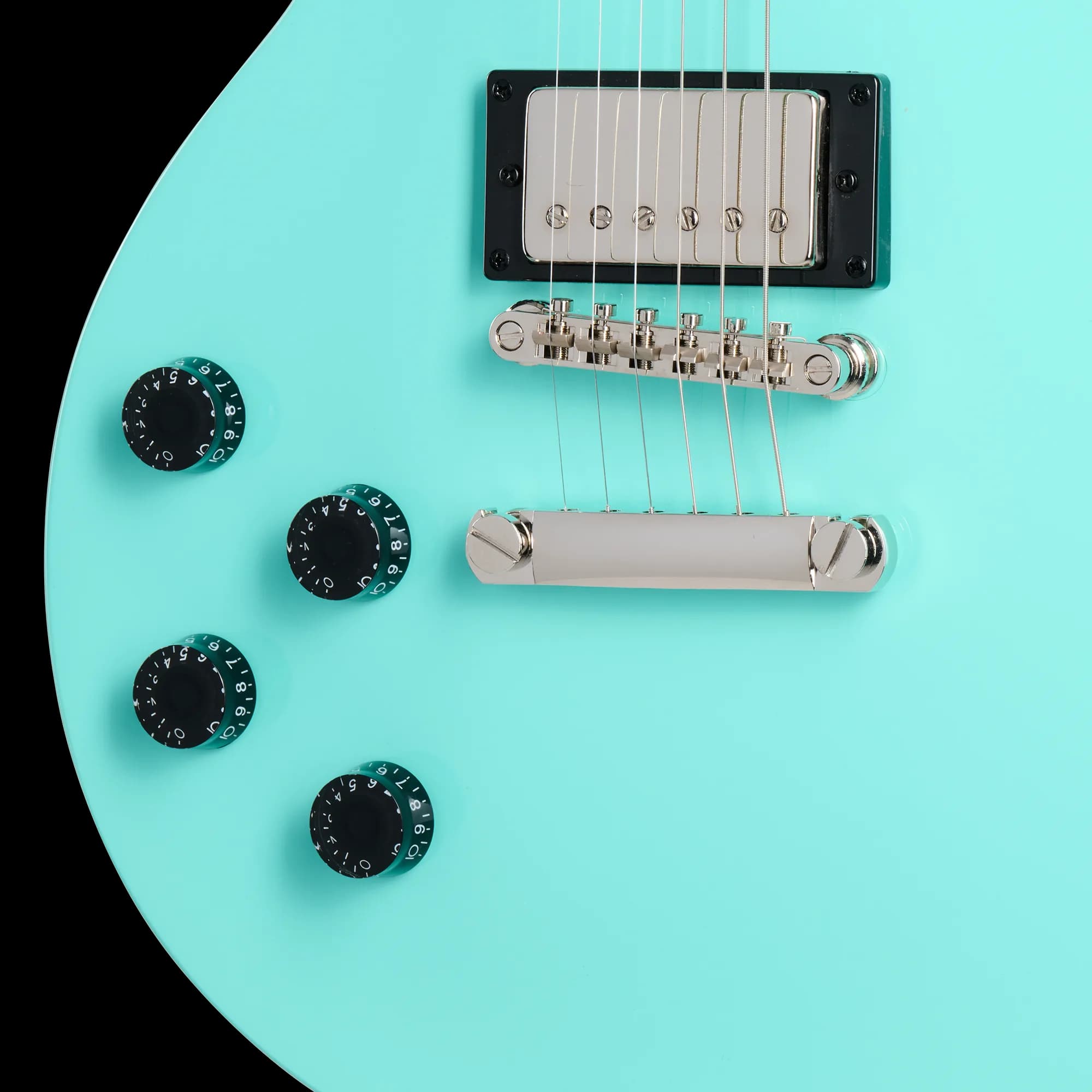 Epiphone Les Paul Tribute, Left-Handed, Aqua, Exclusive — photo 5
