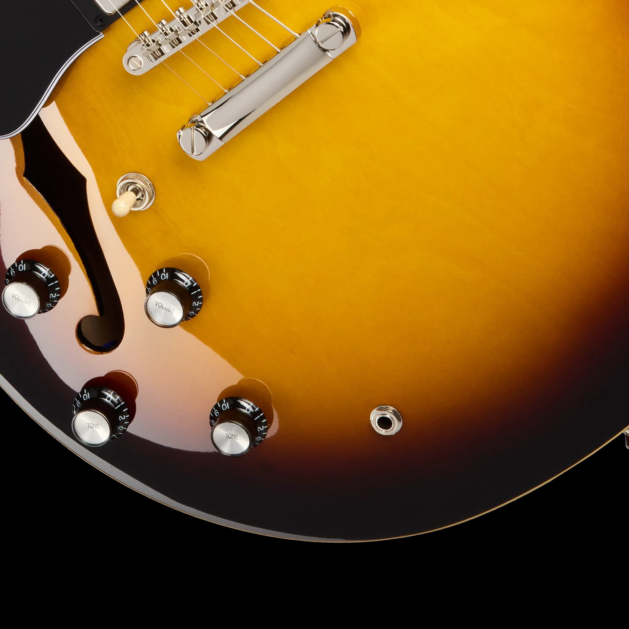 Epiphone ES-335, Left-Handed, Vintage Sunburst — photo 8