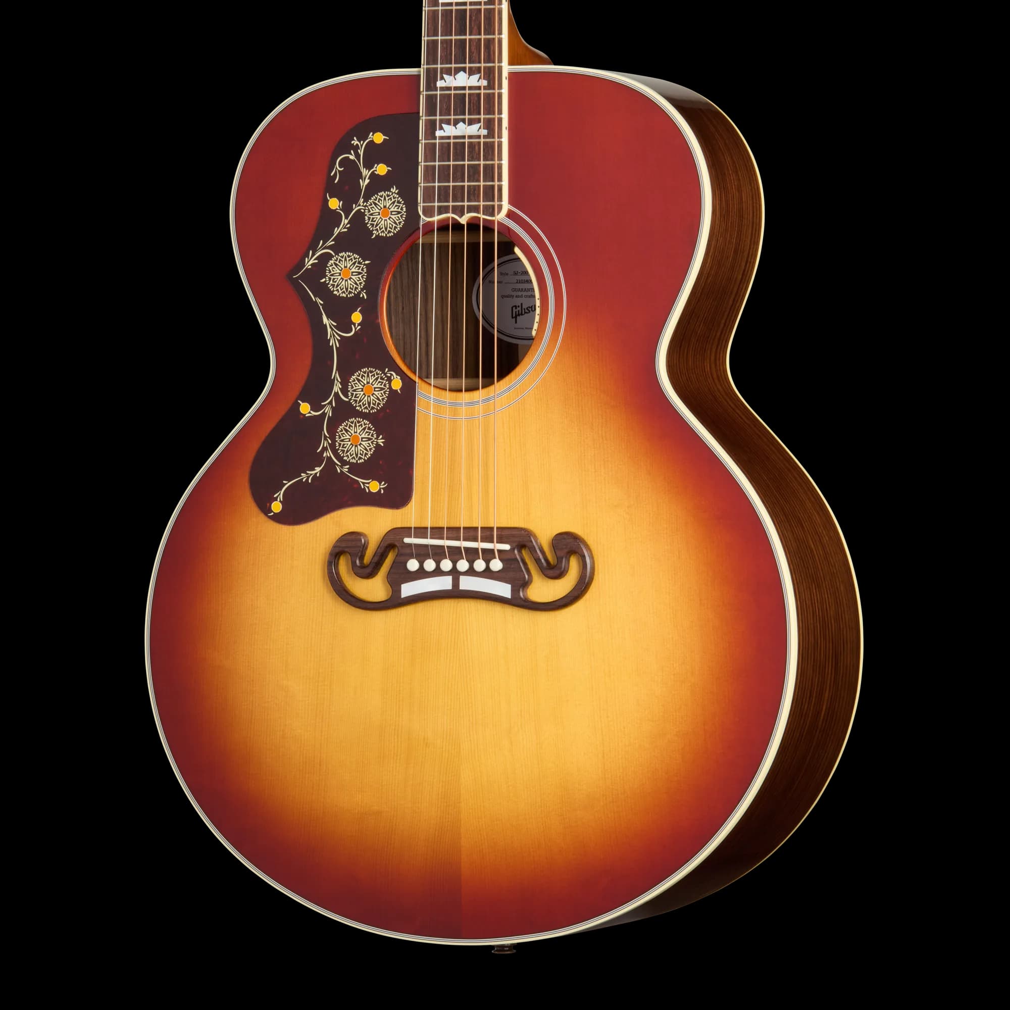 Gibson SJ-200 Standard Rosewood, Left-Handed, Rosewood Burst
