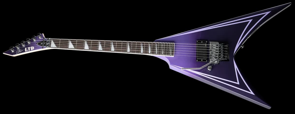 ESP LTD Alexi Hexed Lh Purple Fade w/ Pinstripes — photo 3