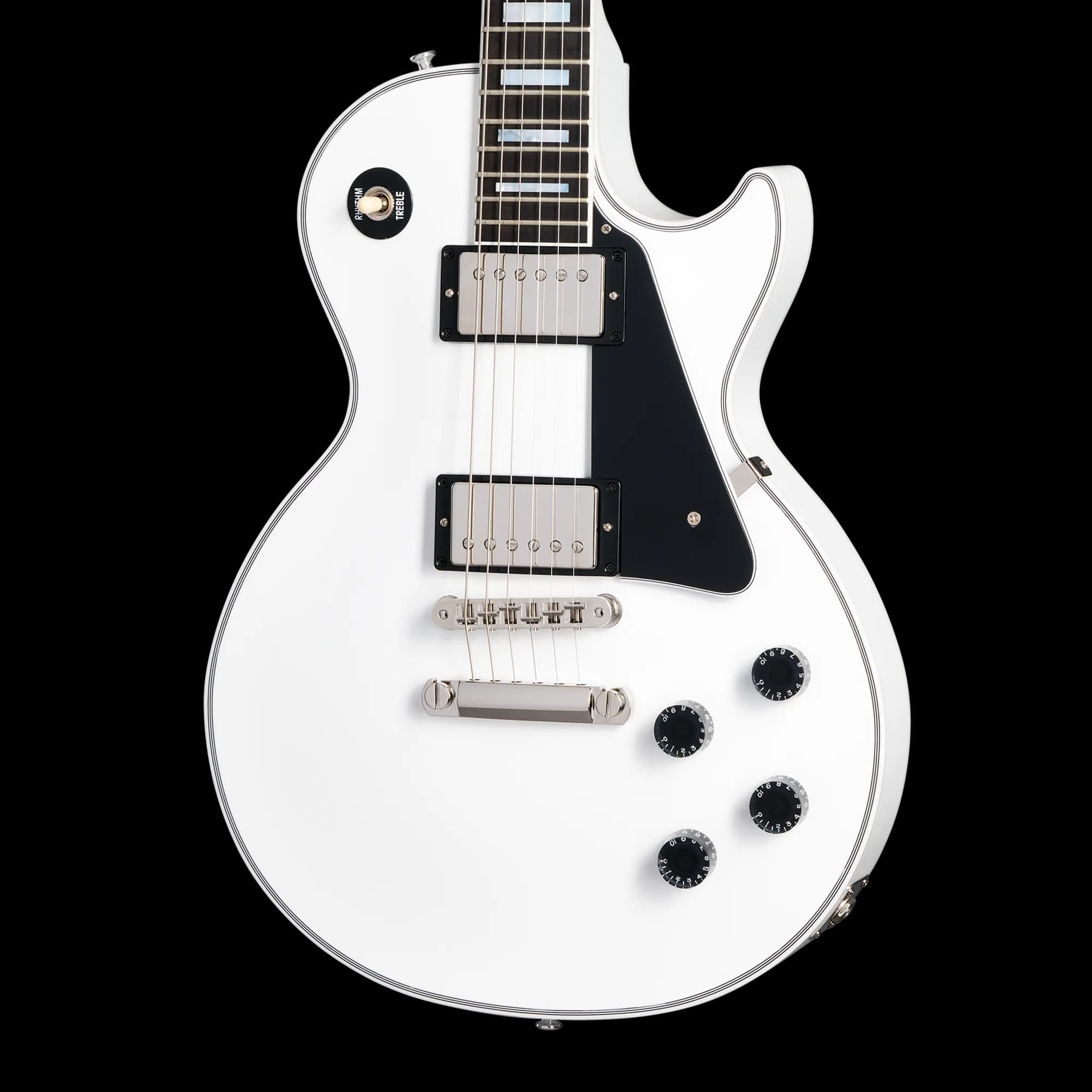 Gibson Les Paul Custom, Nickel Hardware, Alpine White, Exclusive