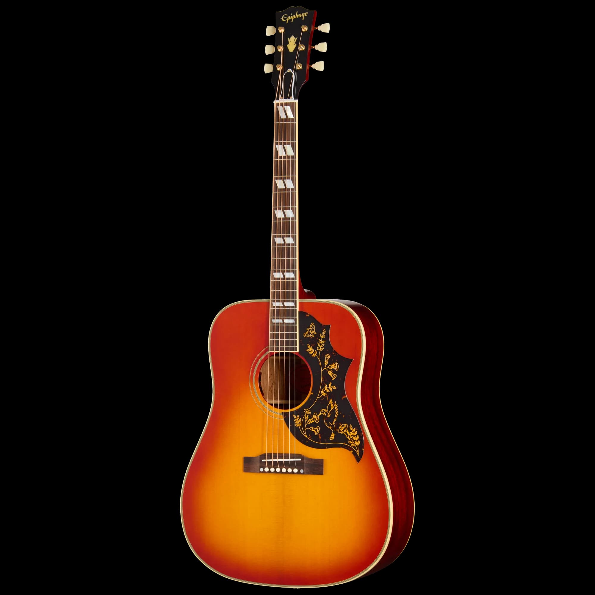 Epiphone IGC 1960 Hummingbird Reissue, Heritage Cherry Sunburst — photo 3
