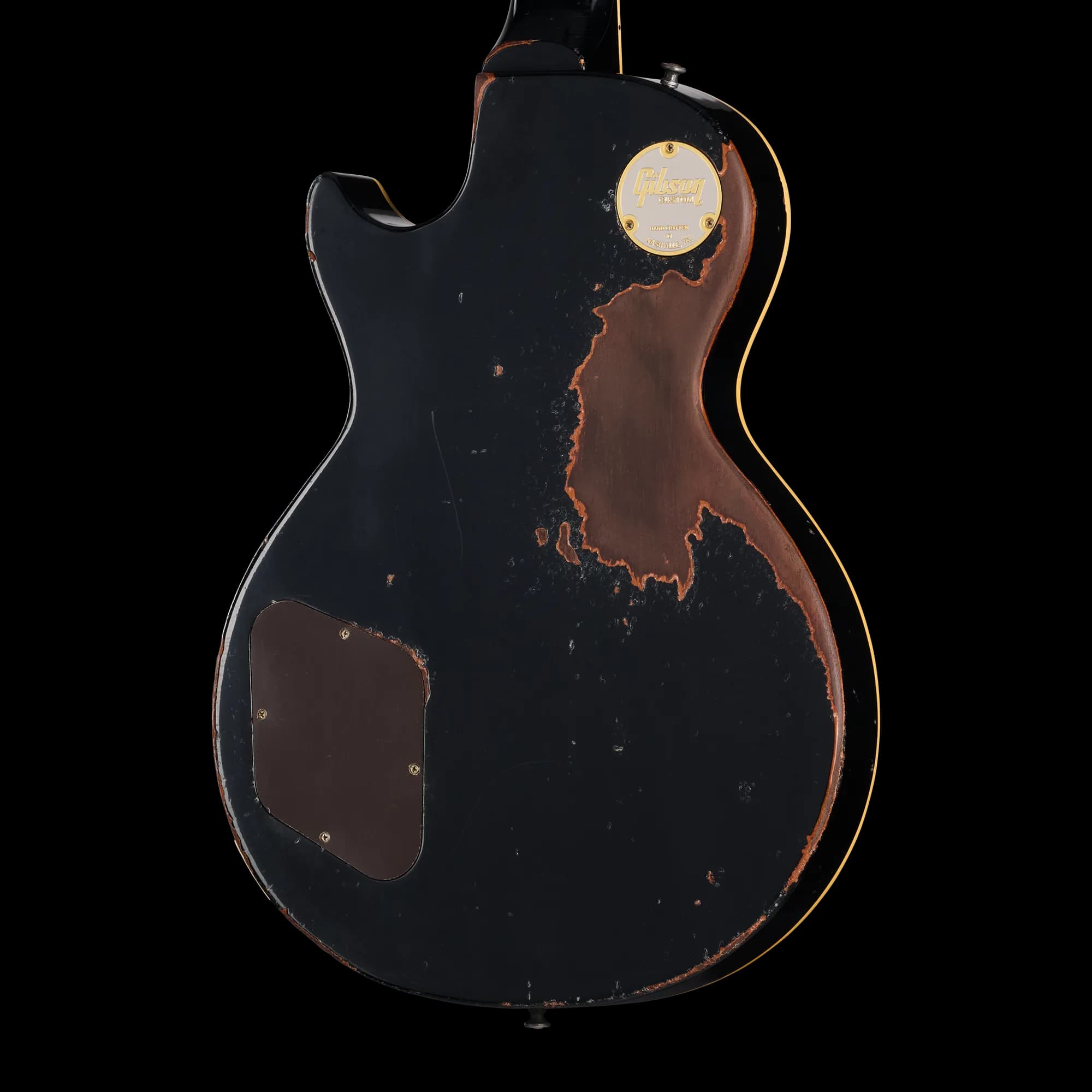 Gibson 1957 Les Paul Standard Reissue, Ultra Heavy Aged, Ebony Over Goldtop — photo 2