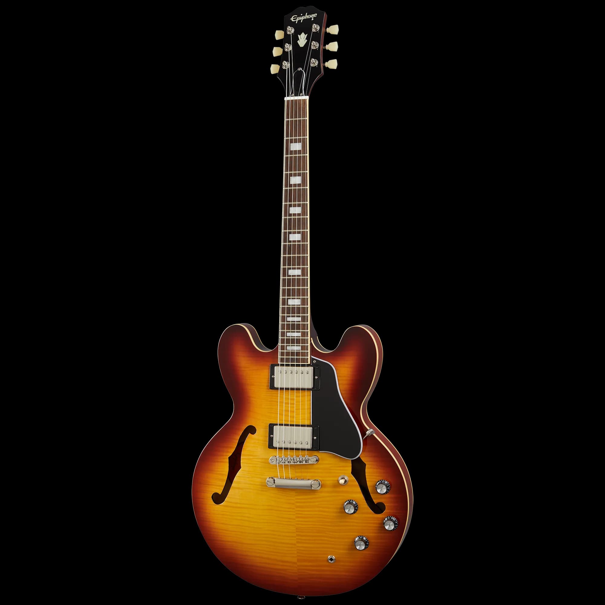 Epiphone ES-335 Figured, Raspberry Tea Burst — photo 3
