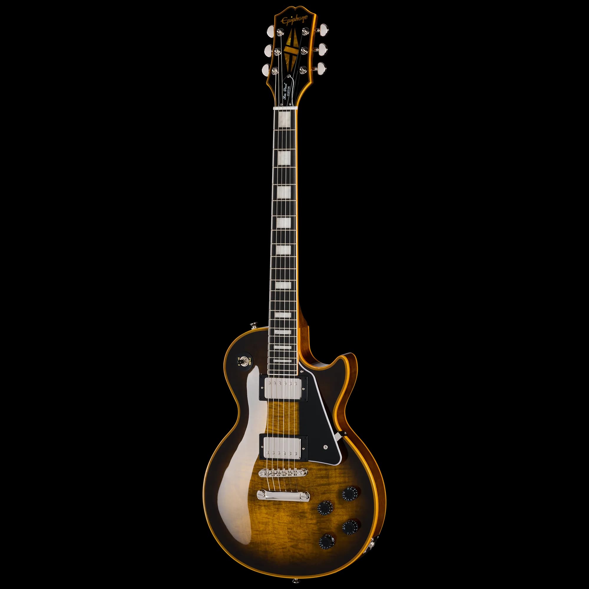 Epiphone Les Paul Custom Widow, Yellow Burst, Exclusive — photo 3
