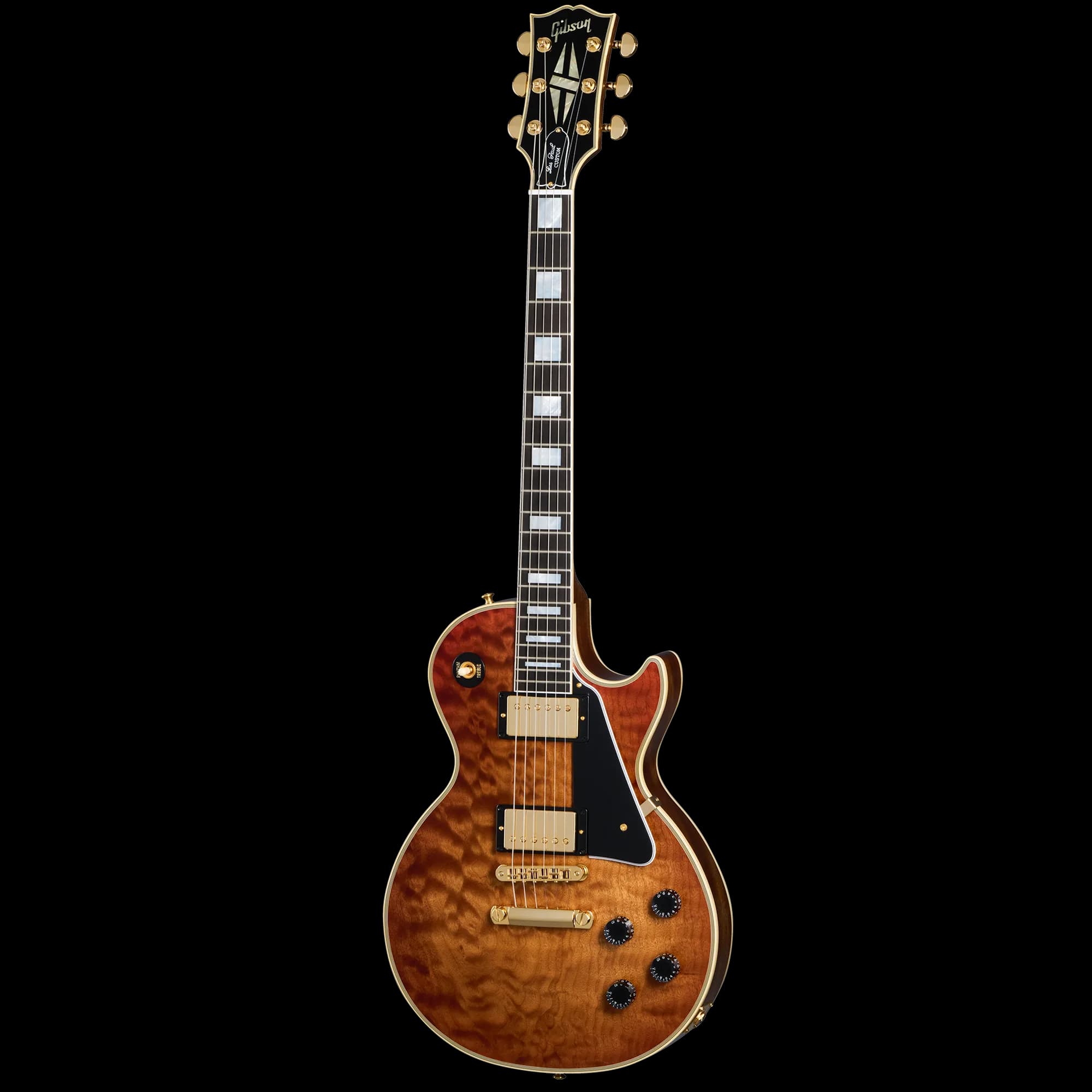 Gibson Les Paul Custom 1-Piece AAA Quilt Maple Top, Faded Pecan — photo 3