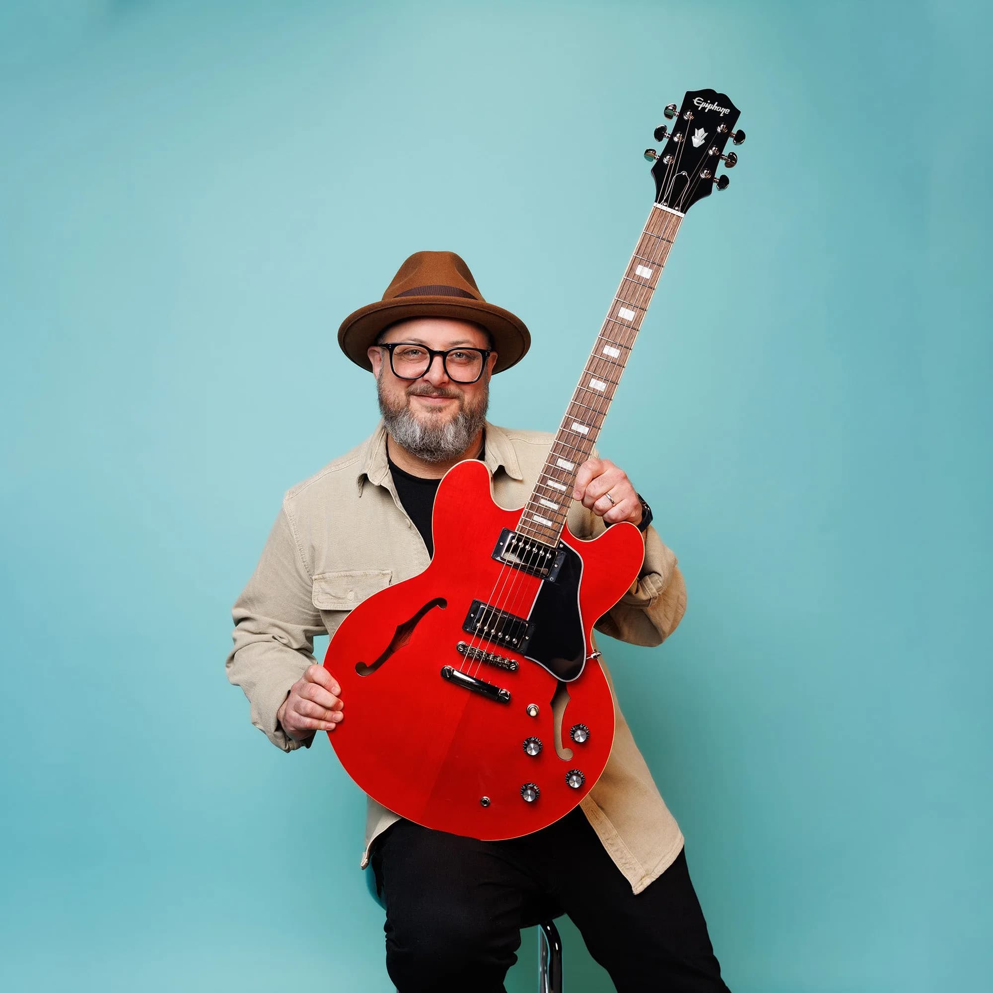 Epiphone Marty Schwartz ES-335, Sixties Cherry — photo 2
