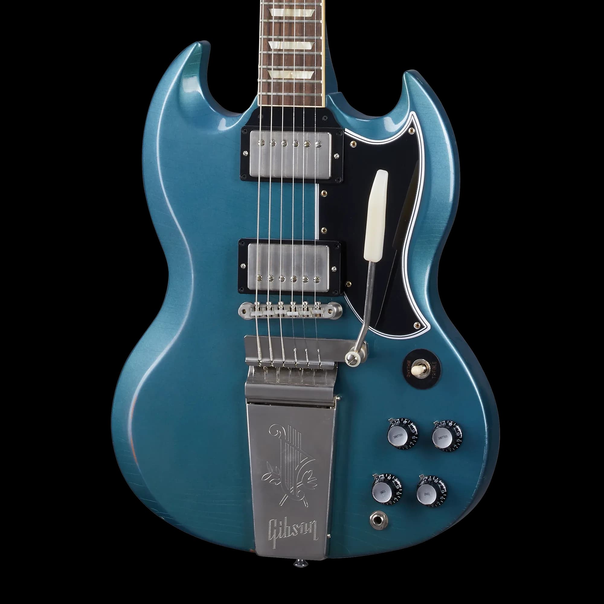 Gibson 1964 SG Standard Reissue with Maestro, Light Aged, Pelham Blue