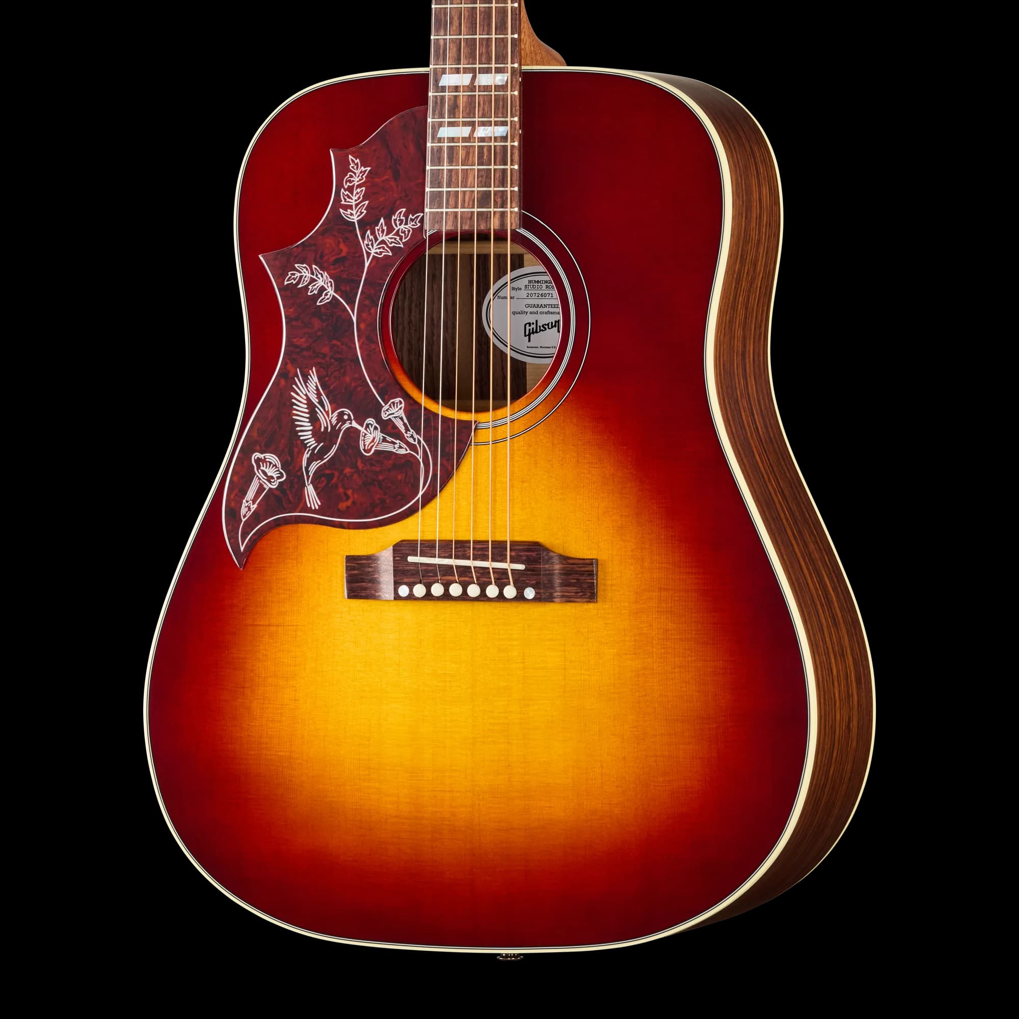 Gibson Hummingbird Studio Rosewood, Left-Handed, Rosewood Burst