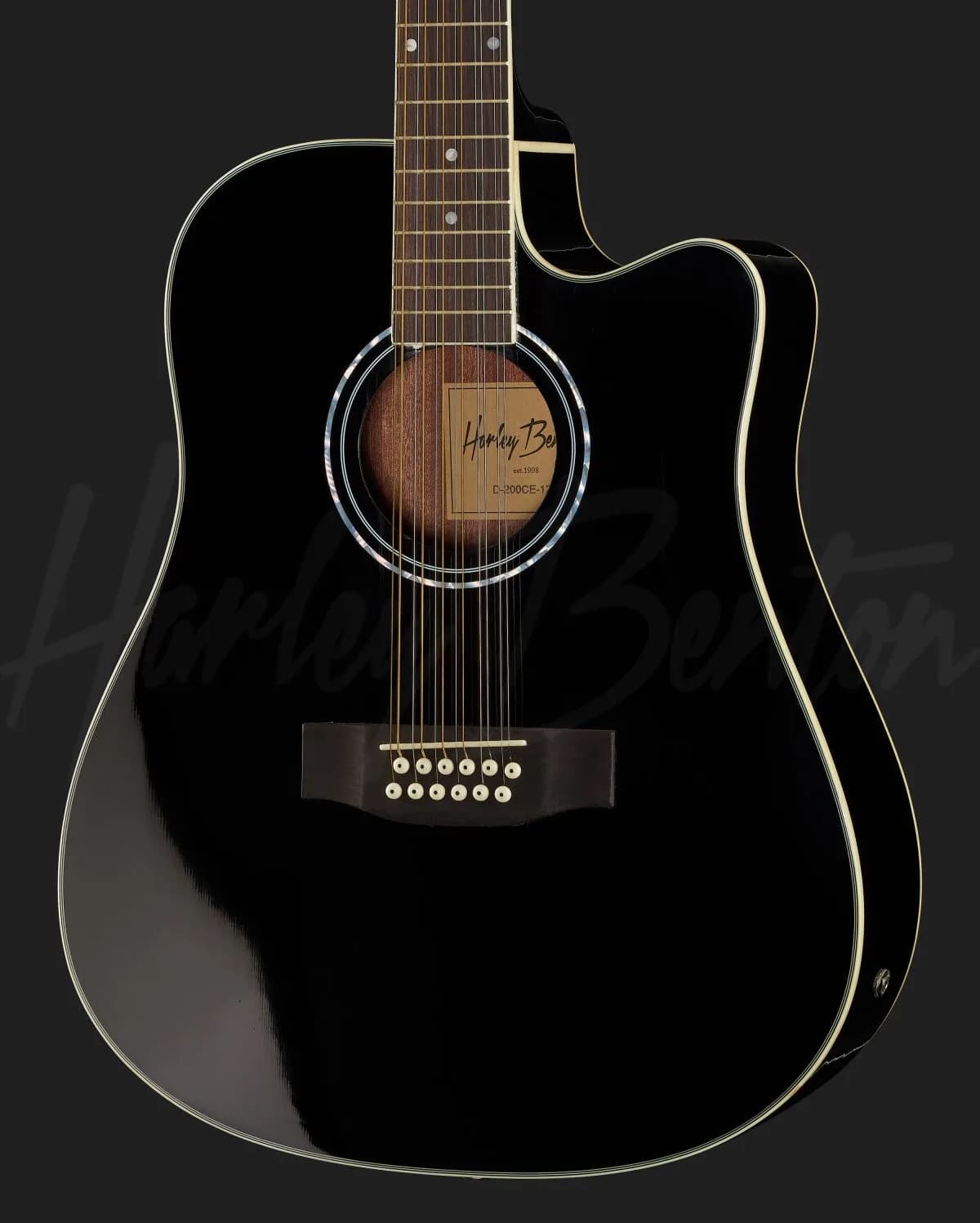 Harley Benton D-200CE-12 BK — photo 4