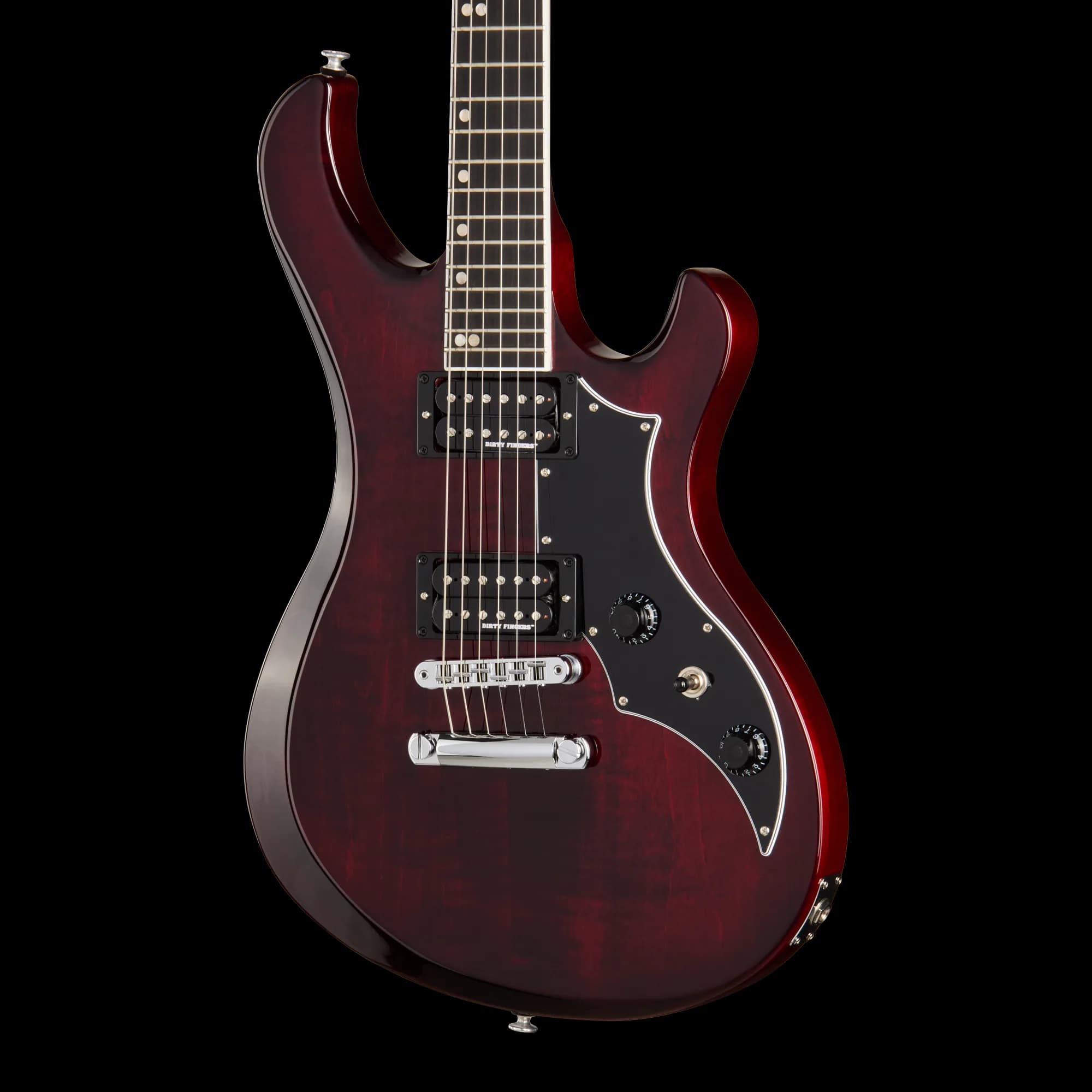 Gibson Victory Figured Top with Dirty Fingers, Wine Red Burst, Exclusive