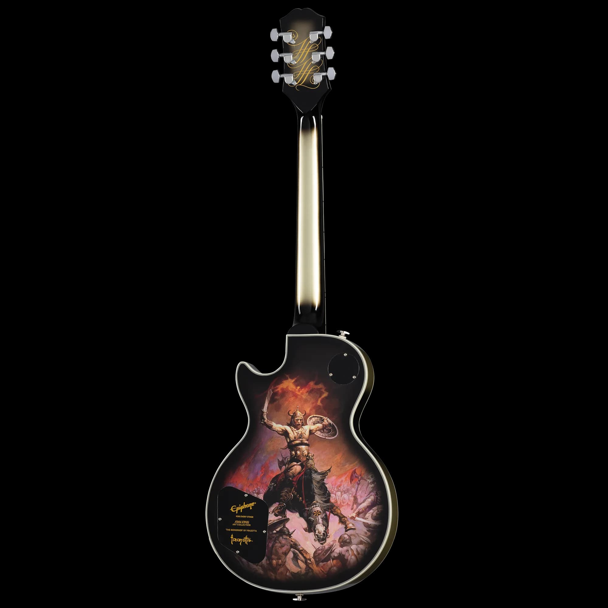 Epiphone Adam Jones Les Paul Custom Art Collection: Frazetta "The Berserker", Antique Silverburst — photo 4