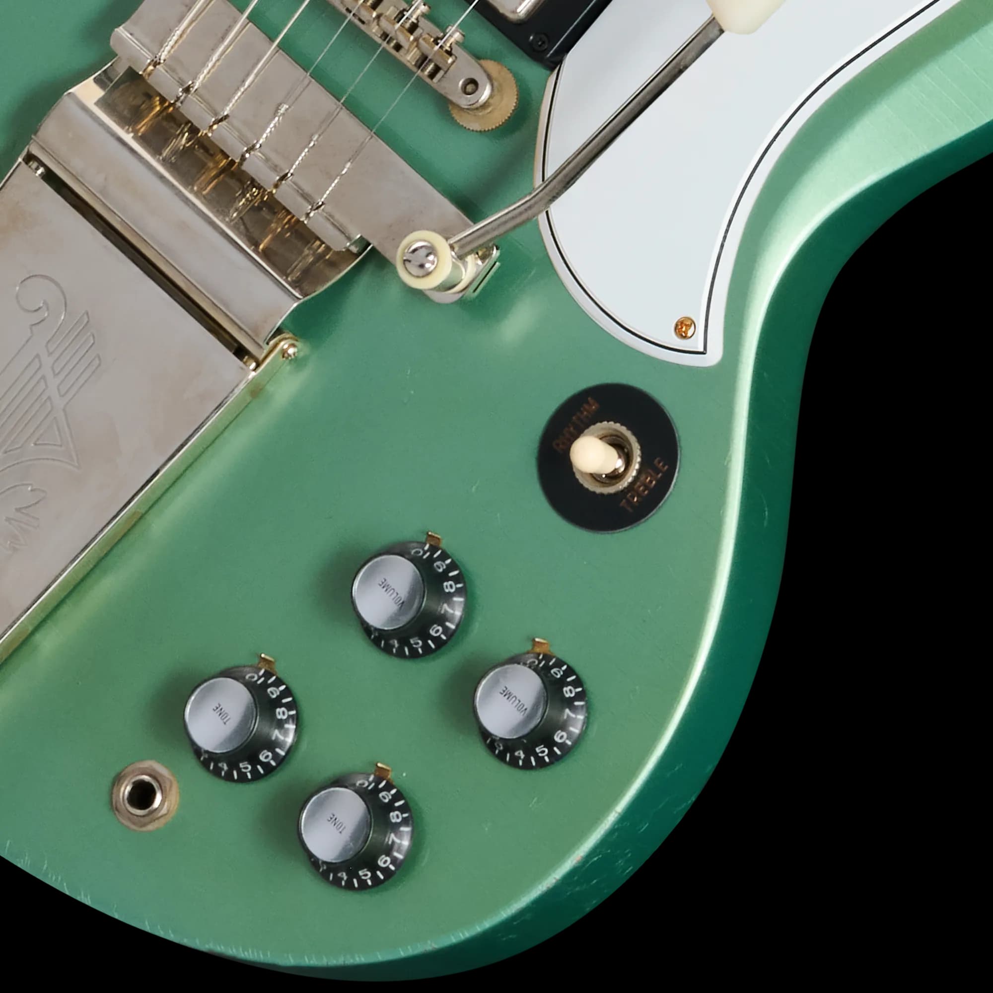 Gibson 1963 Les Paul SG Custom Reissue, Light Aged, Inverness Green — photo 7