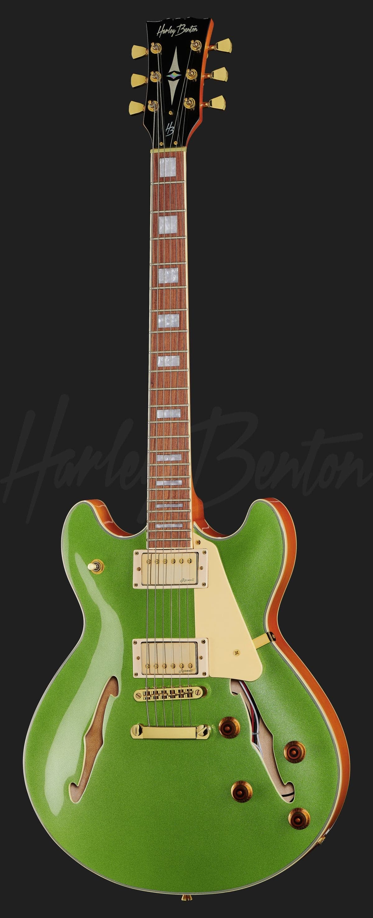 Harley Benton HB-35Plus Metallic Green — photo 2