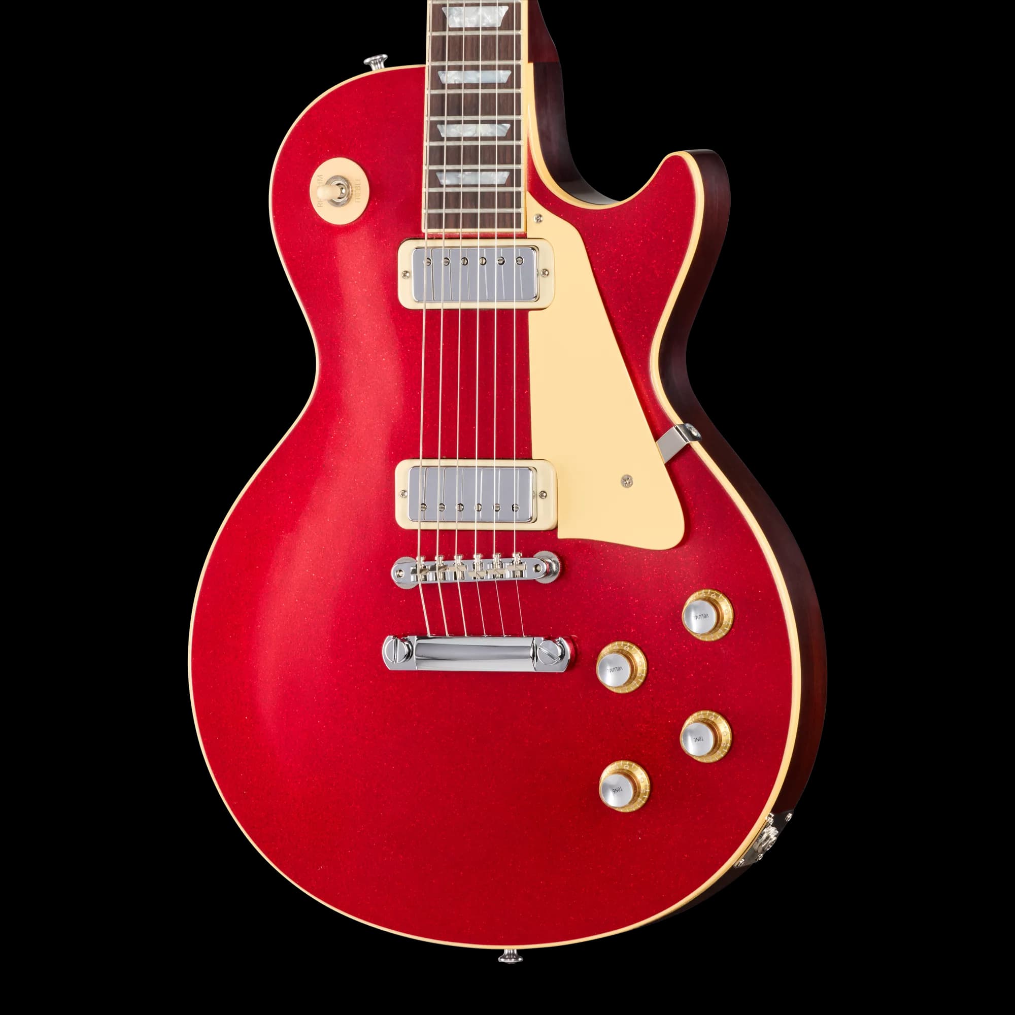 Gibson LE 1976 Les Paul Deluxe Reissue, VOS, Red Sparkle Top