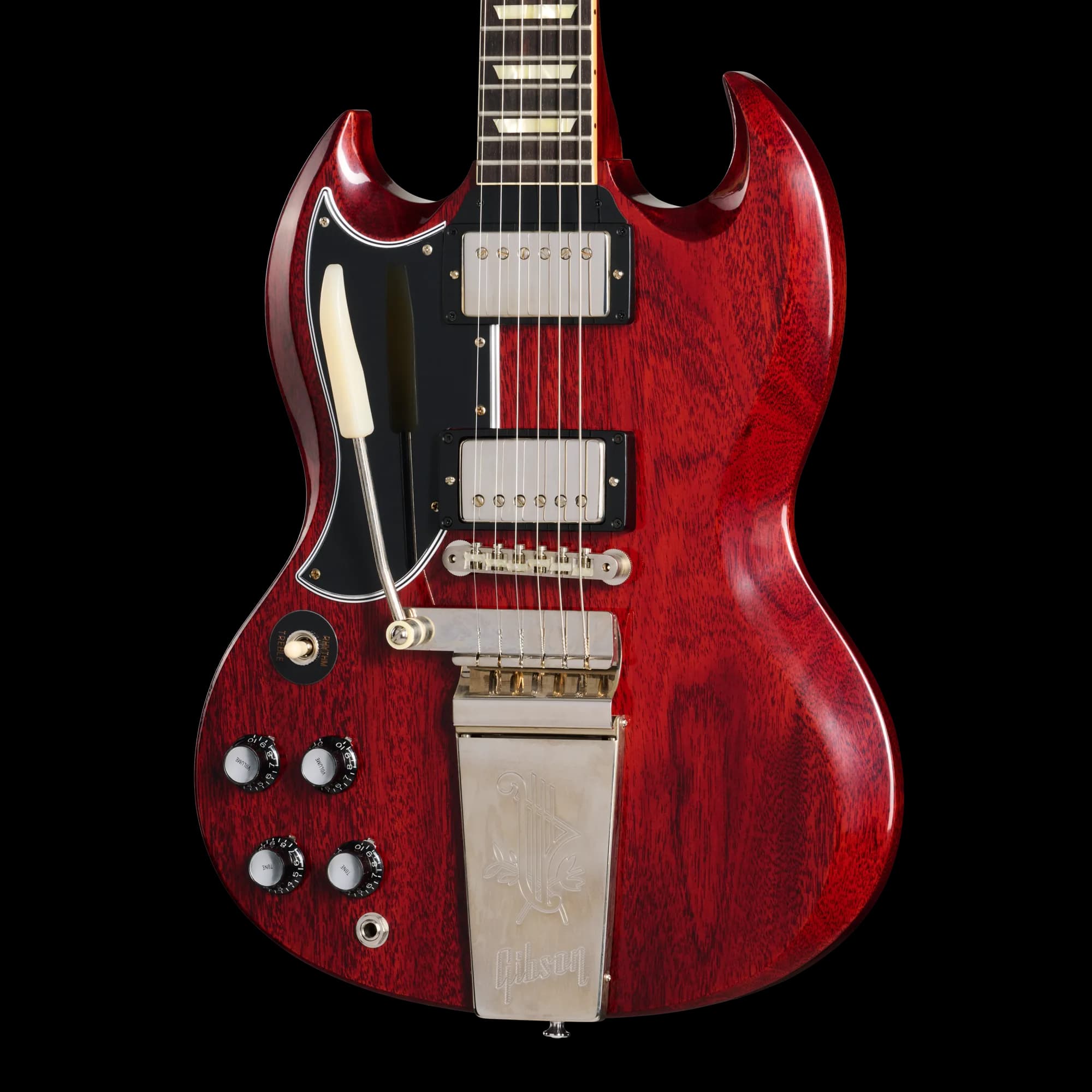 Gibson 1964 SG Standard Reissue with Maestro, Left-Handed, Cherry Red