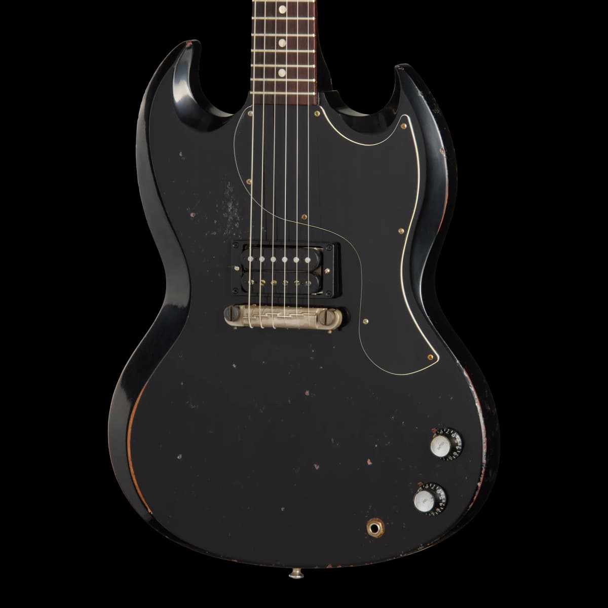 Gibson 1963 SG Junior Reissue, Heavy Aged, Ebony