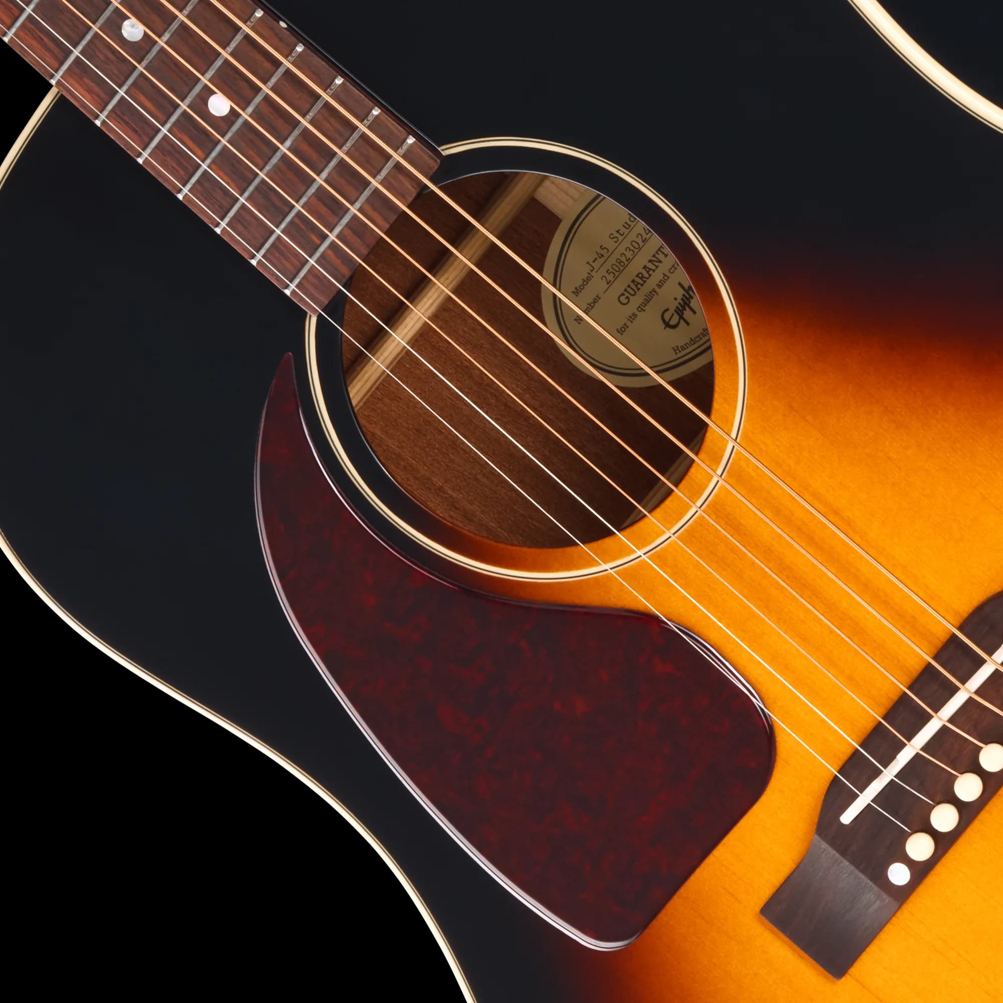 Epiphone J-45 Standard, Left-Handed, Vintage Sunburst — photo 7