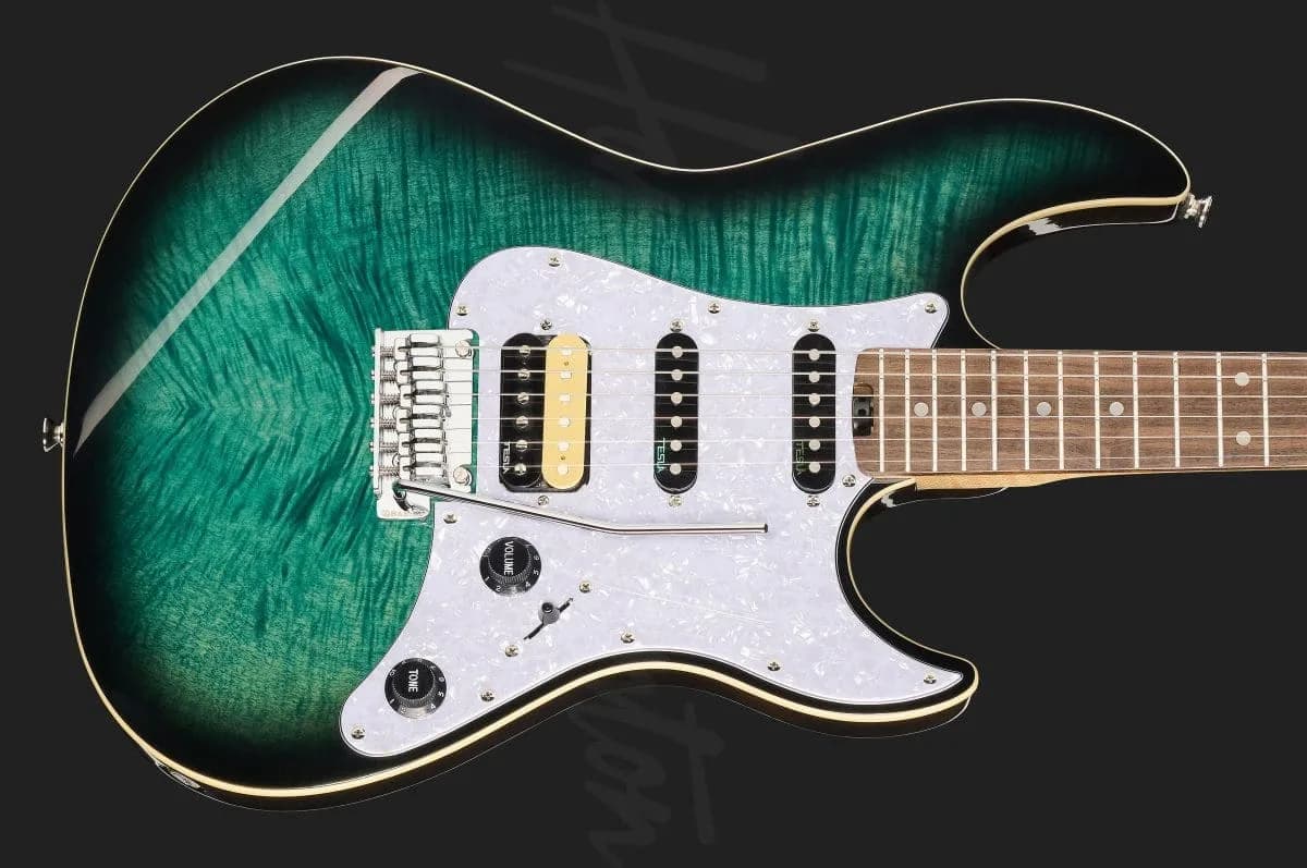 Harley Benton ST-Modern Plus HSS Flame Blue Burst — photo 4