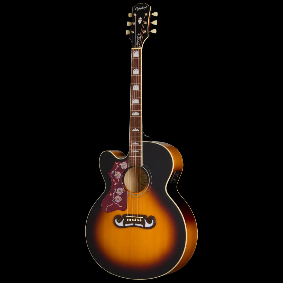 Epiphone J-200 Studio EC, Left-Handed, Vintage Sunburst — photo 3