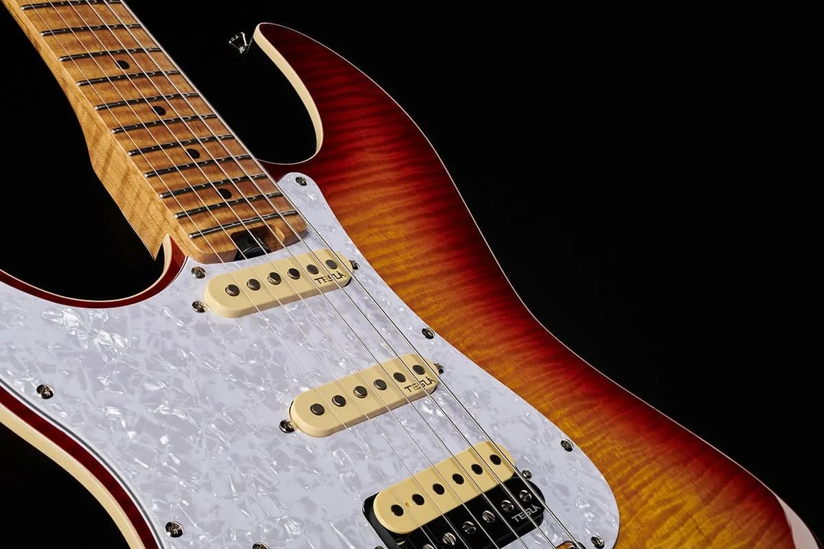 Harley Benton ST-Modern Plus MN HSS LH Flame Bengal Burst — photo 8