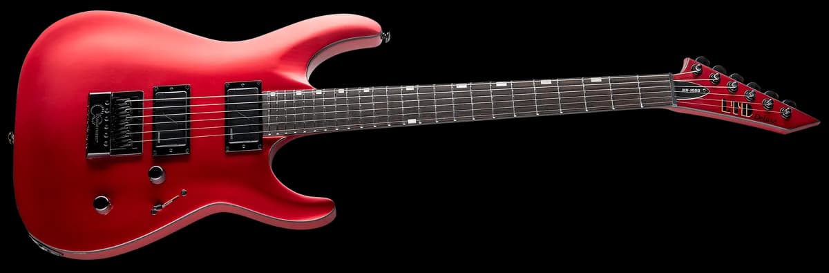 ESP MH-1000 Evertune Candy Apple Red Satin — photo 3