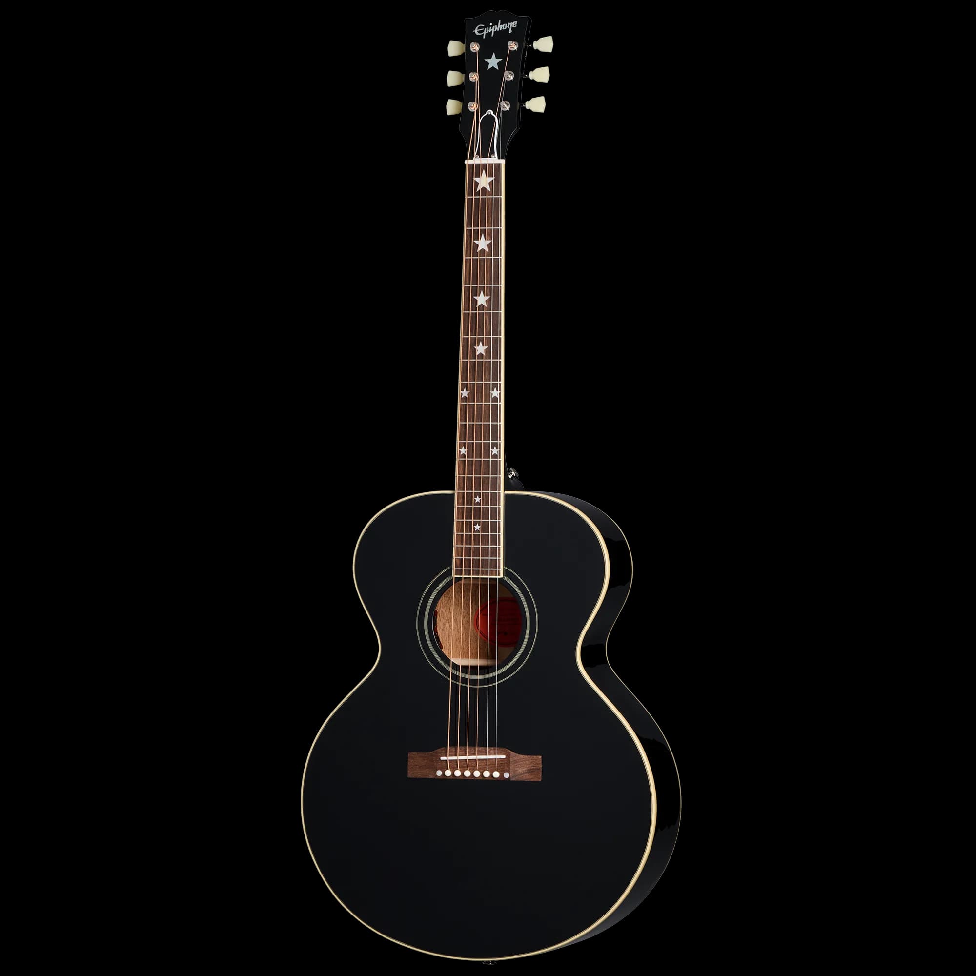 Epiphone IGC J-180 LS, Ebony — photo 3