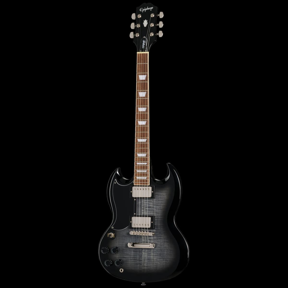 Epiphone SG Tribute Plus, Left-Handed, Ebony Burst — photo 3