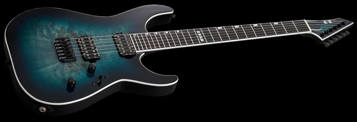 ESP E-II M-II Ht Mercury Blue Burst — photo 3