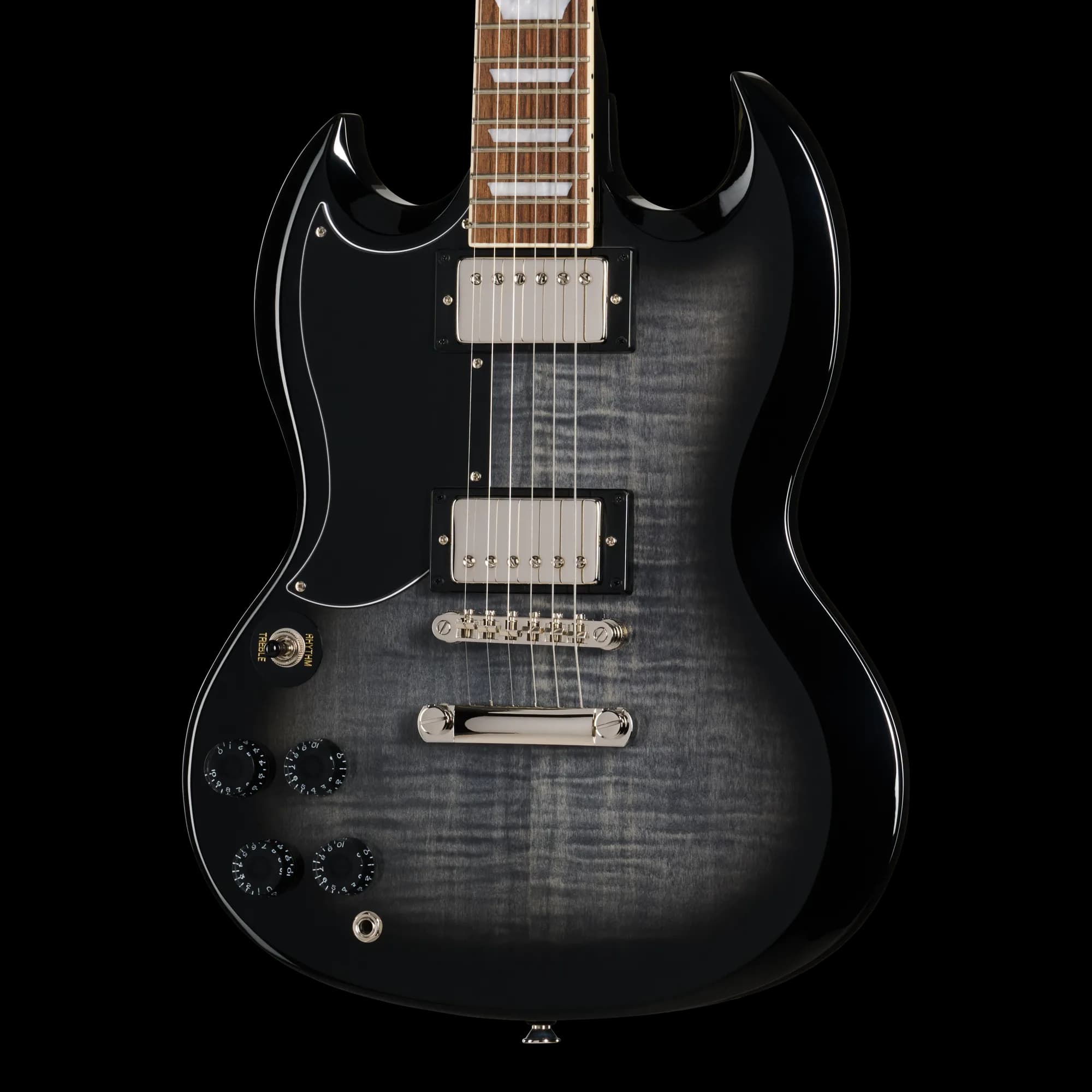 Epiphone SG Tribute Plus, Left-Handed, Ebony Burst