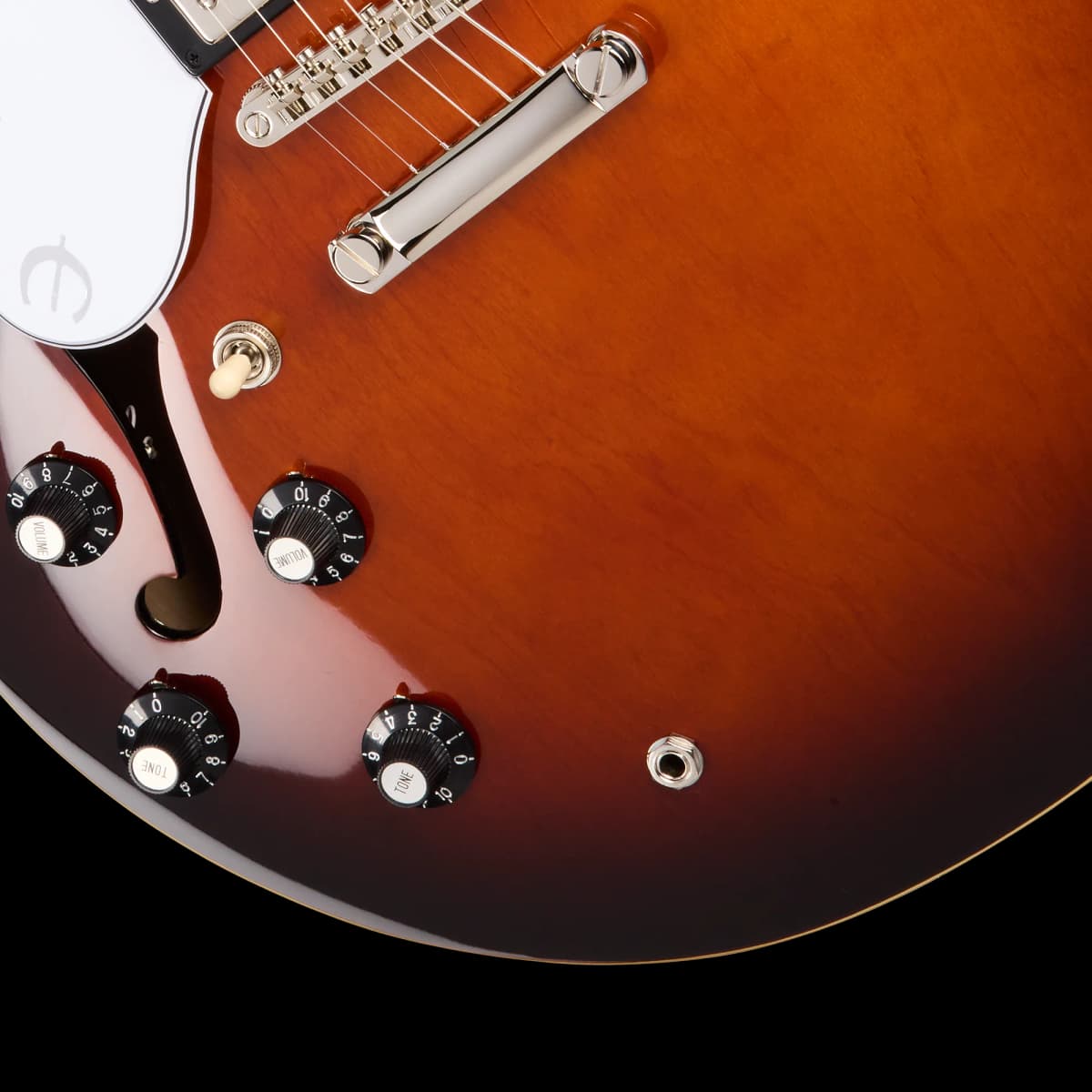 Epiphone Bonehead Riviera, Left-Handed, Dark Tobacco Sunburst — photo 8