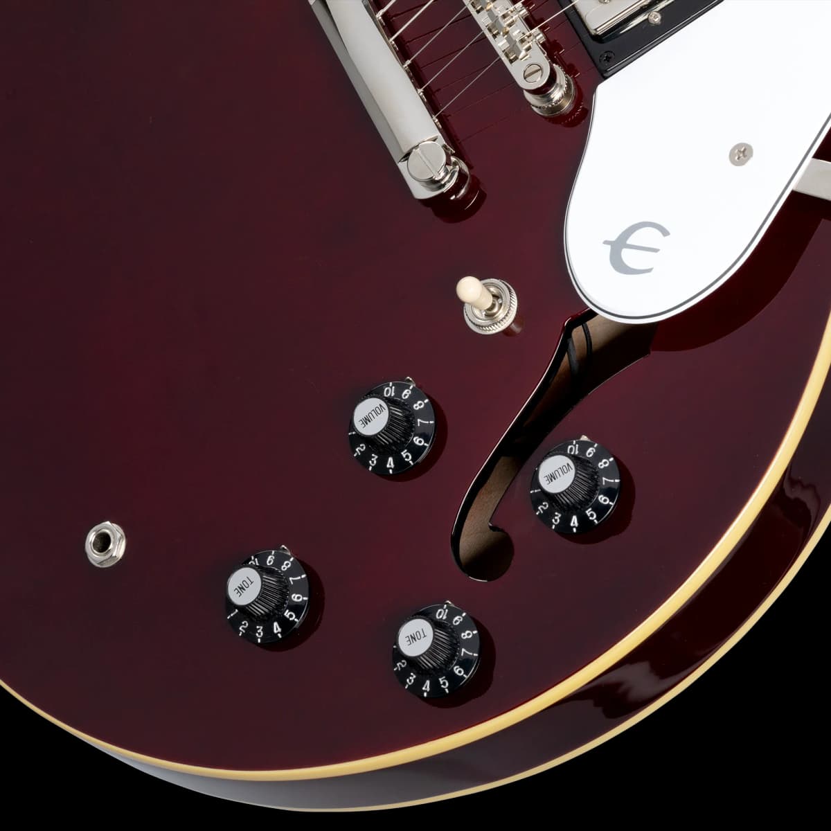 Epiphone Noel Gallagher Riviera, Dark Wine Red — photo 8