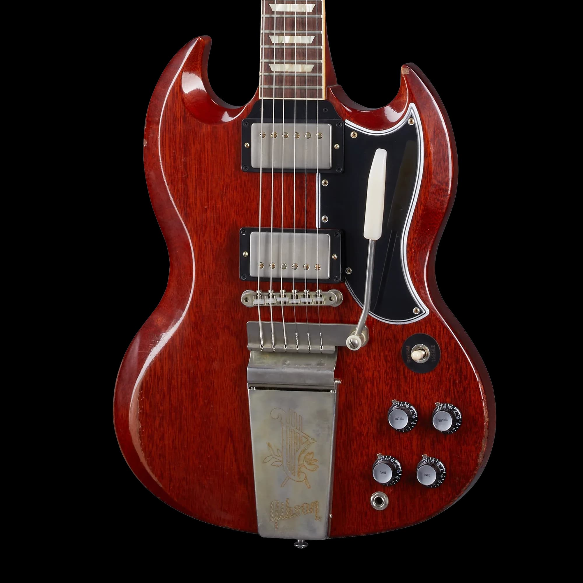 Gibson 1964 SG Standard Reissue with Maestro, Heavy Aged, Faded Cherry
