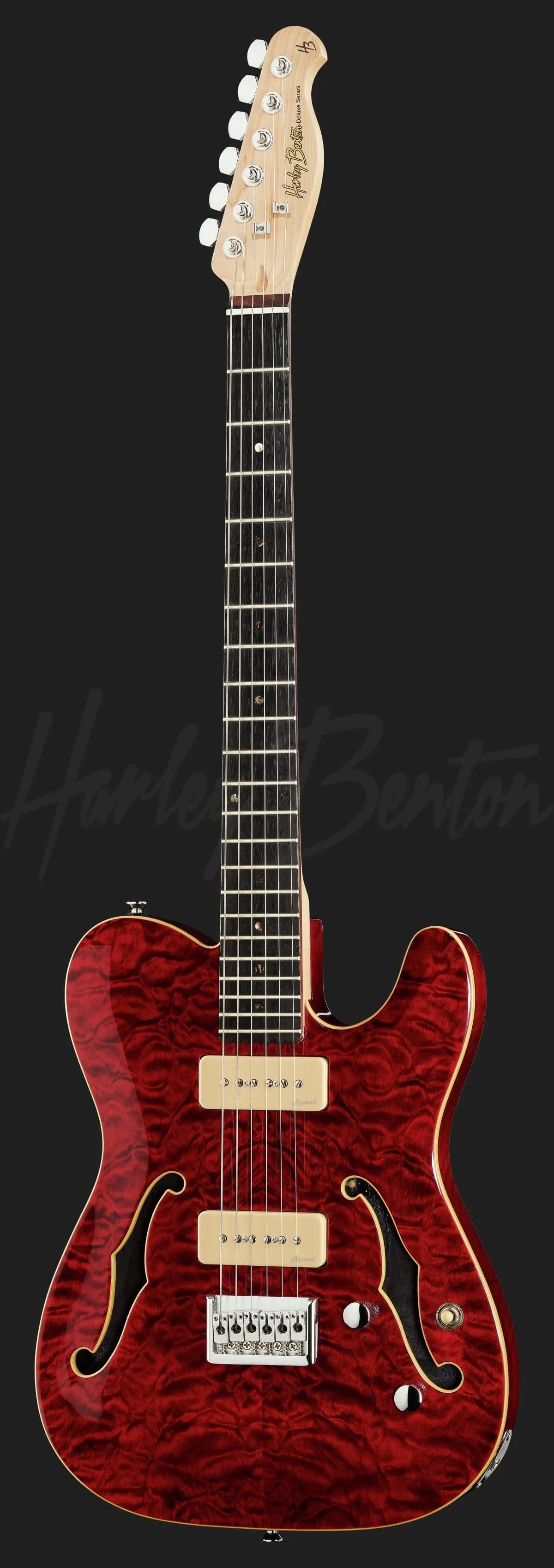 Harley Benton TE-90QM Trans Red — photo 2