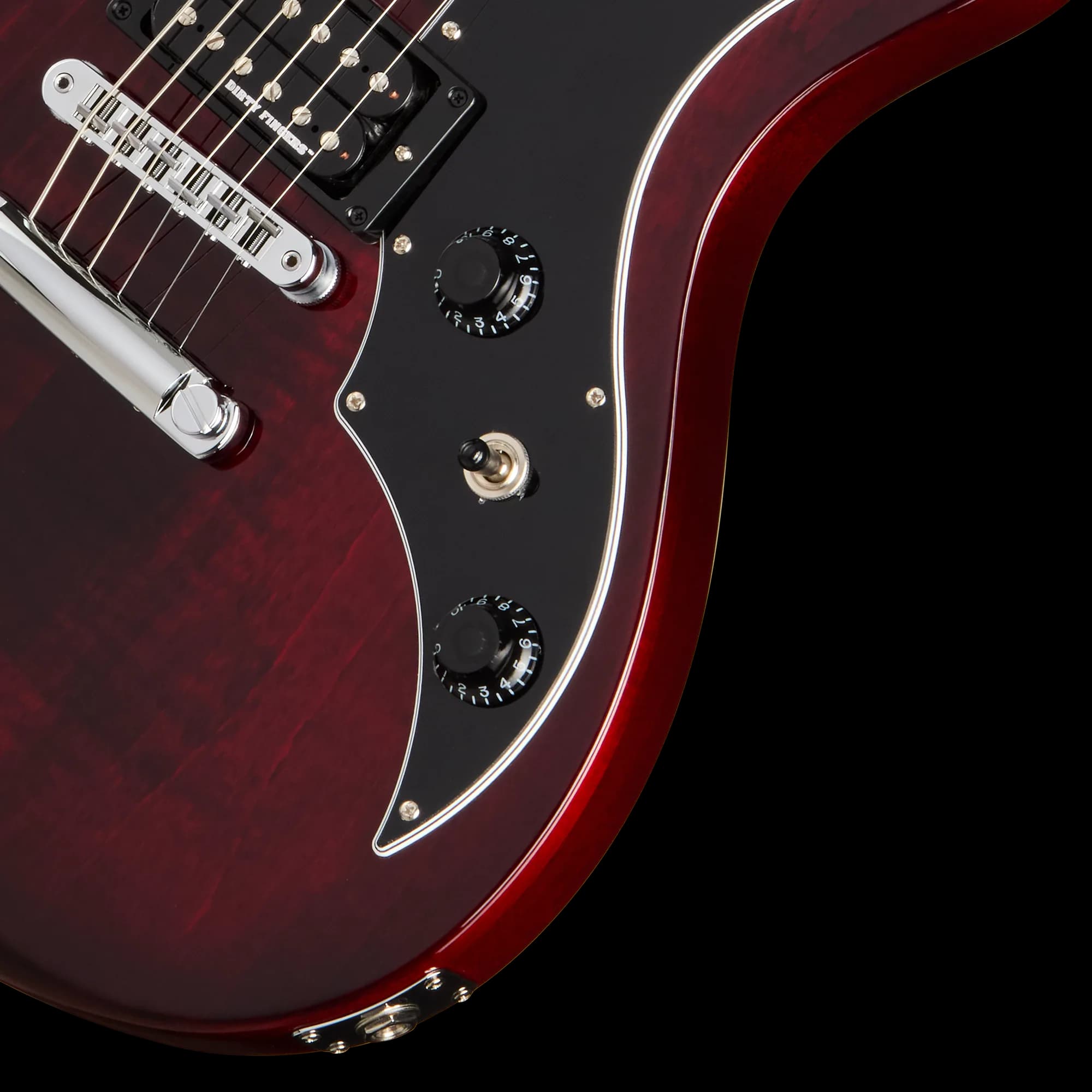 Gibson Victory Figured Top with Dirty Fingers, Wine Red Burst, Exclusive — photo 7