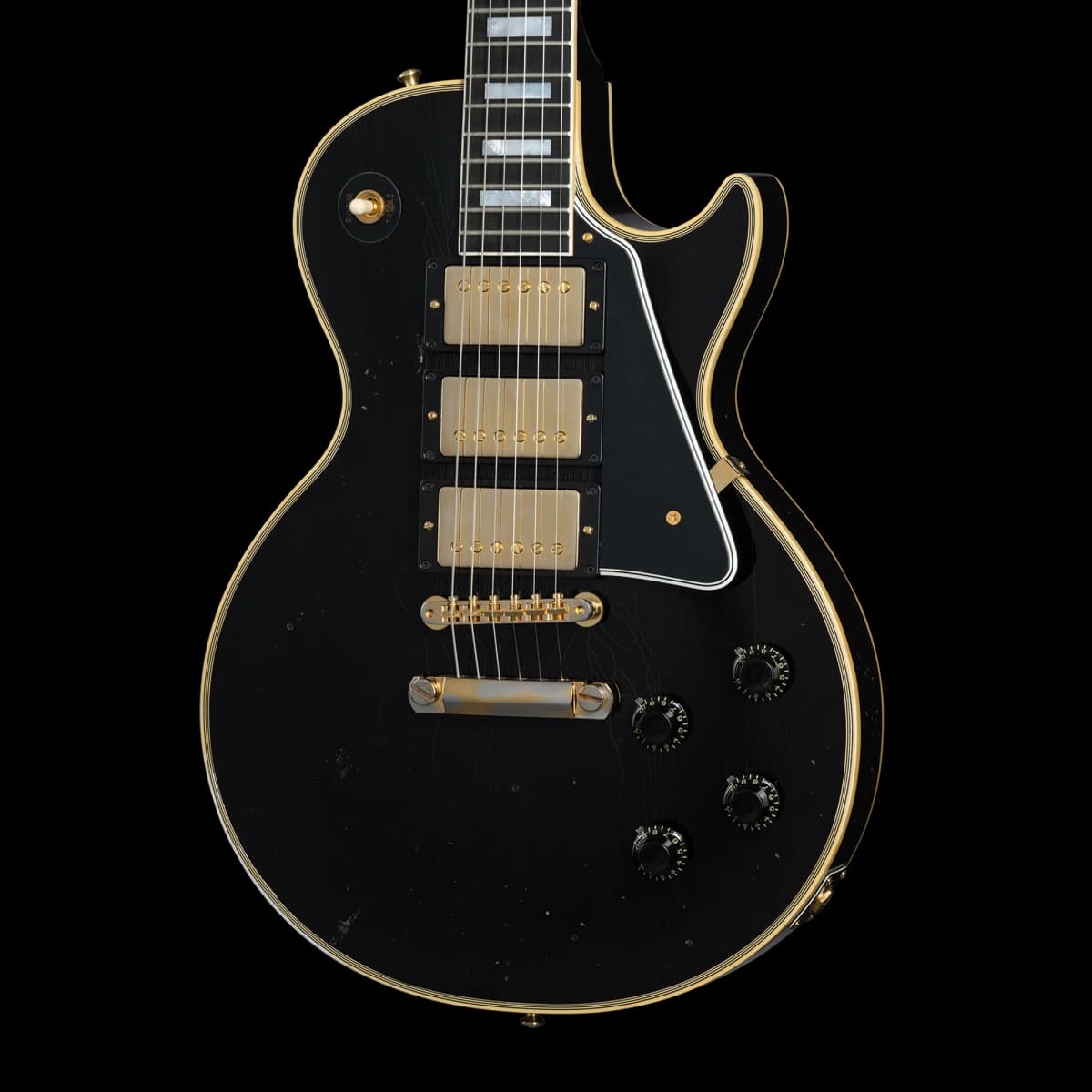 Gibson 1957 Les Paul Custom Reissue 3-Pickup, Light Aged, Ebony
