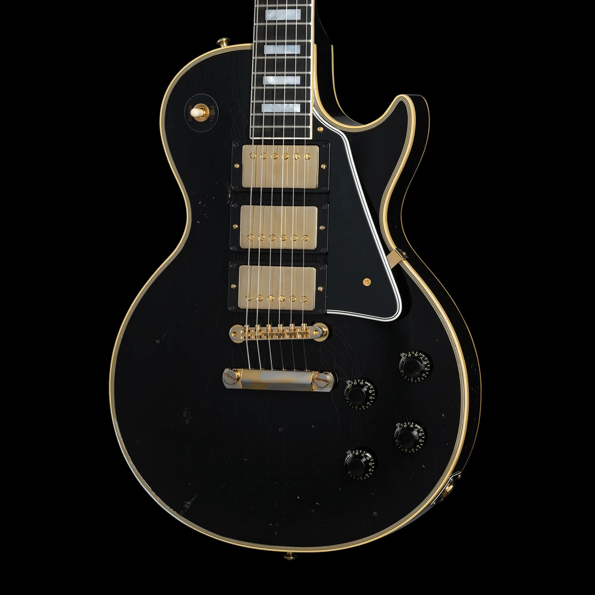 Gibson 1957 Les Paul Custom Reissue 3-Pickup, Light Aged, Ebony