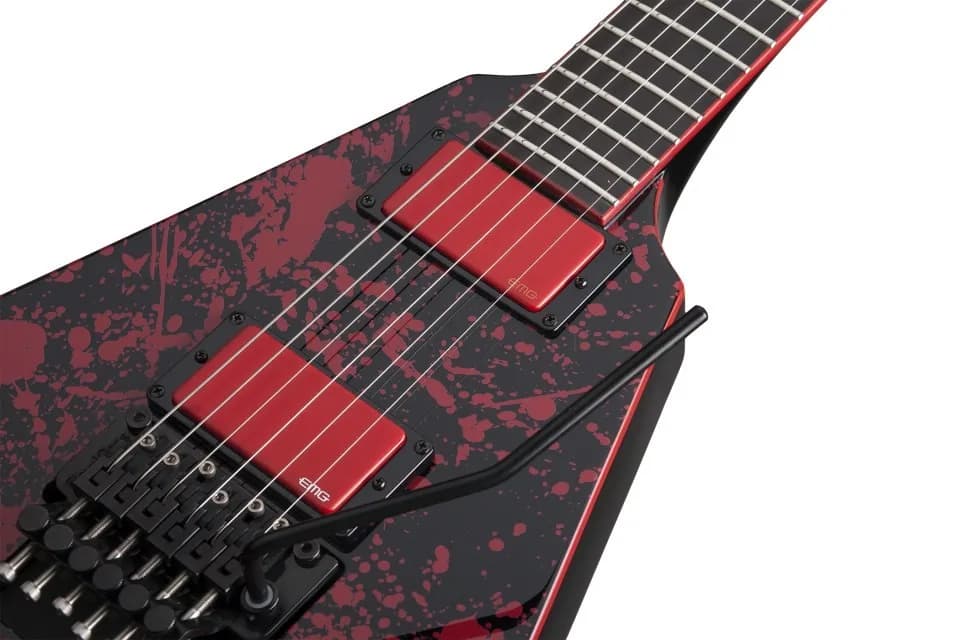 Schecter V-1 FR Blood Splatter — photo 4