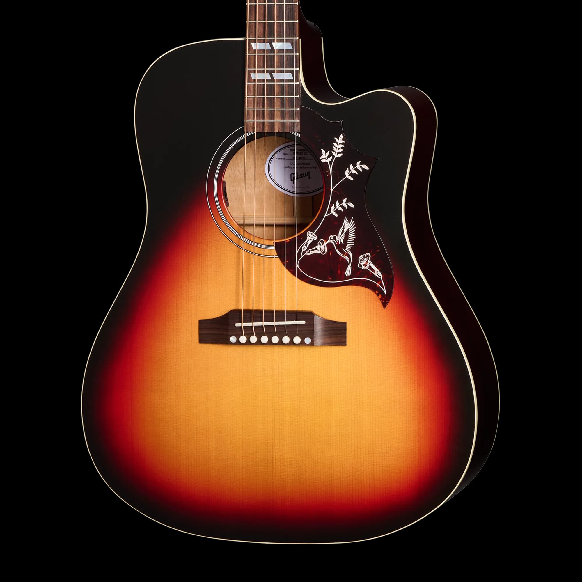 Gibson Hummingbird Studio EC, Tri-Burst Satin