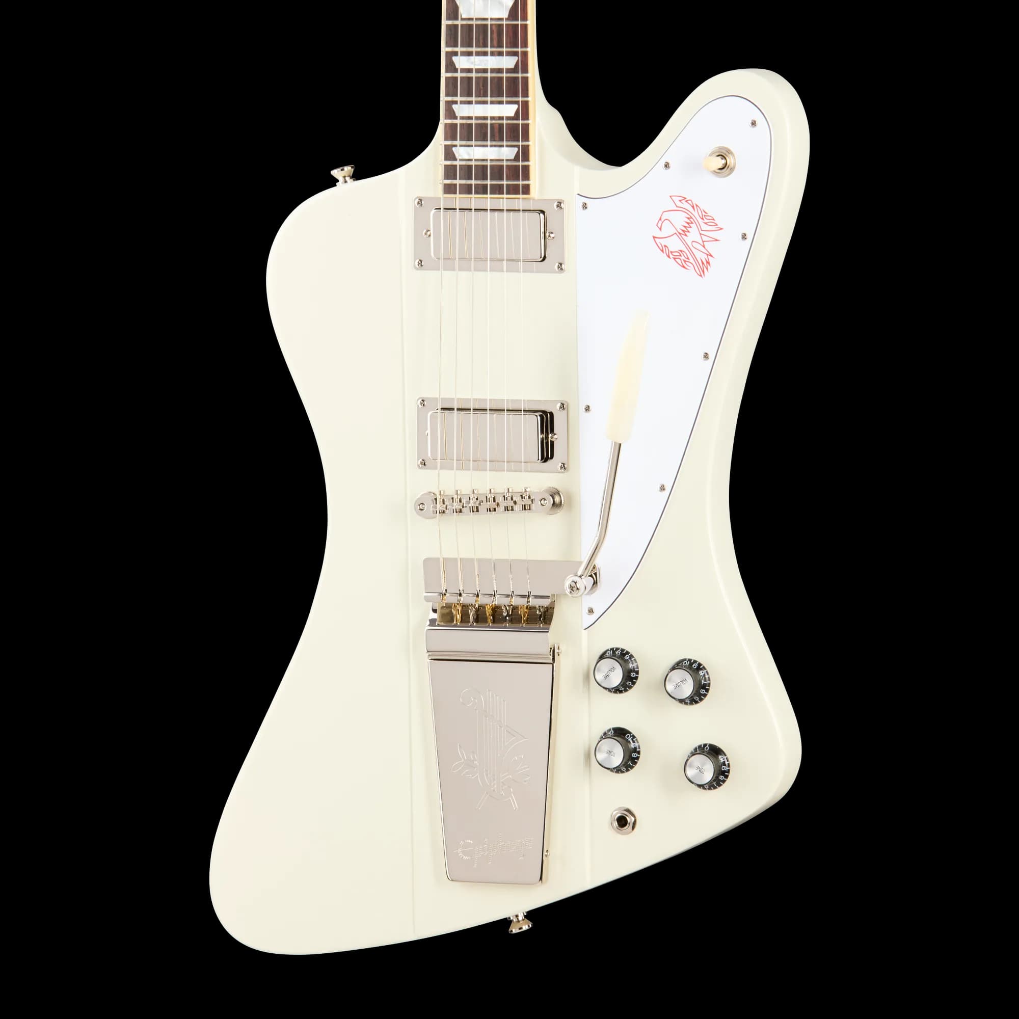Epiphone IGC 1963 IGC Firebird V Reissue with Maestro Vibrola, Polaris White