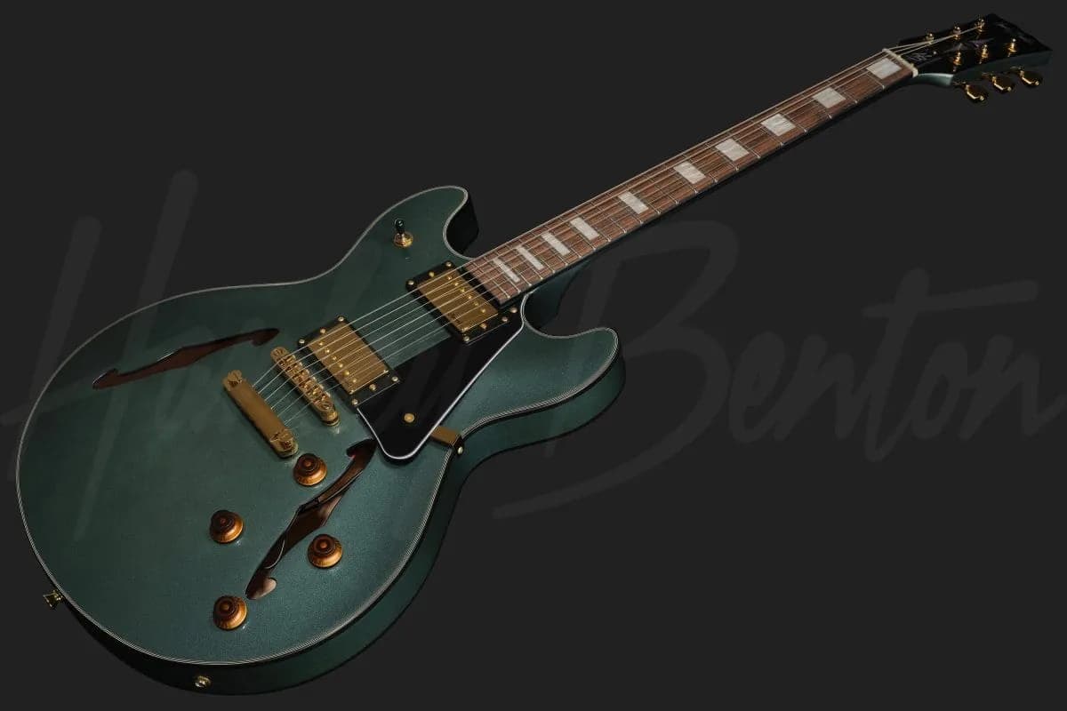 Harley Benton HB-35Plus Gun Metal Blue — photo 8