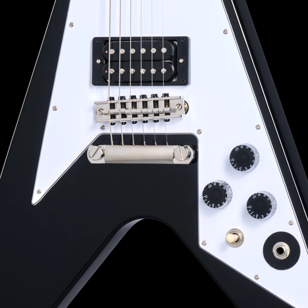 Epiphone Kirk Hammett 1979 Flying V, Ebony — photo 7
