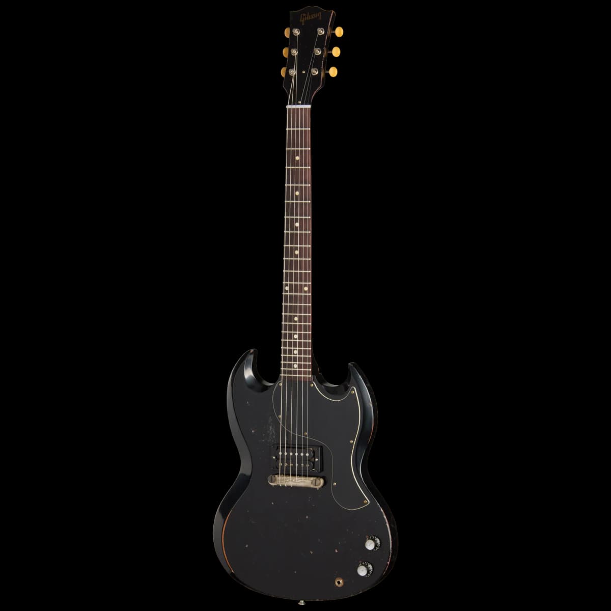 Gibson 1963 SG Junior Reissue, Heavy Aged, Ebony — photo 2
