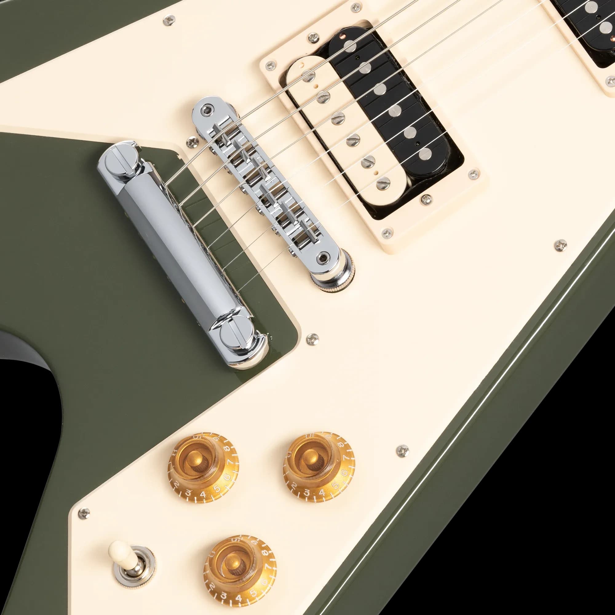 Gibson Flying V 70s, Olive Drab — photo 8