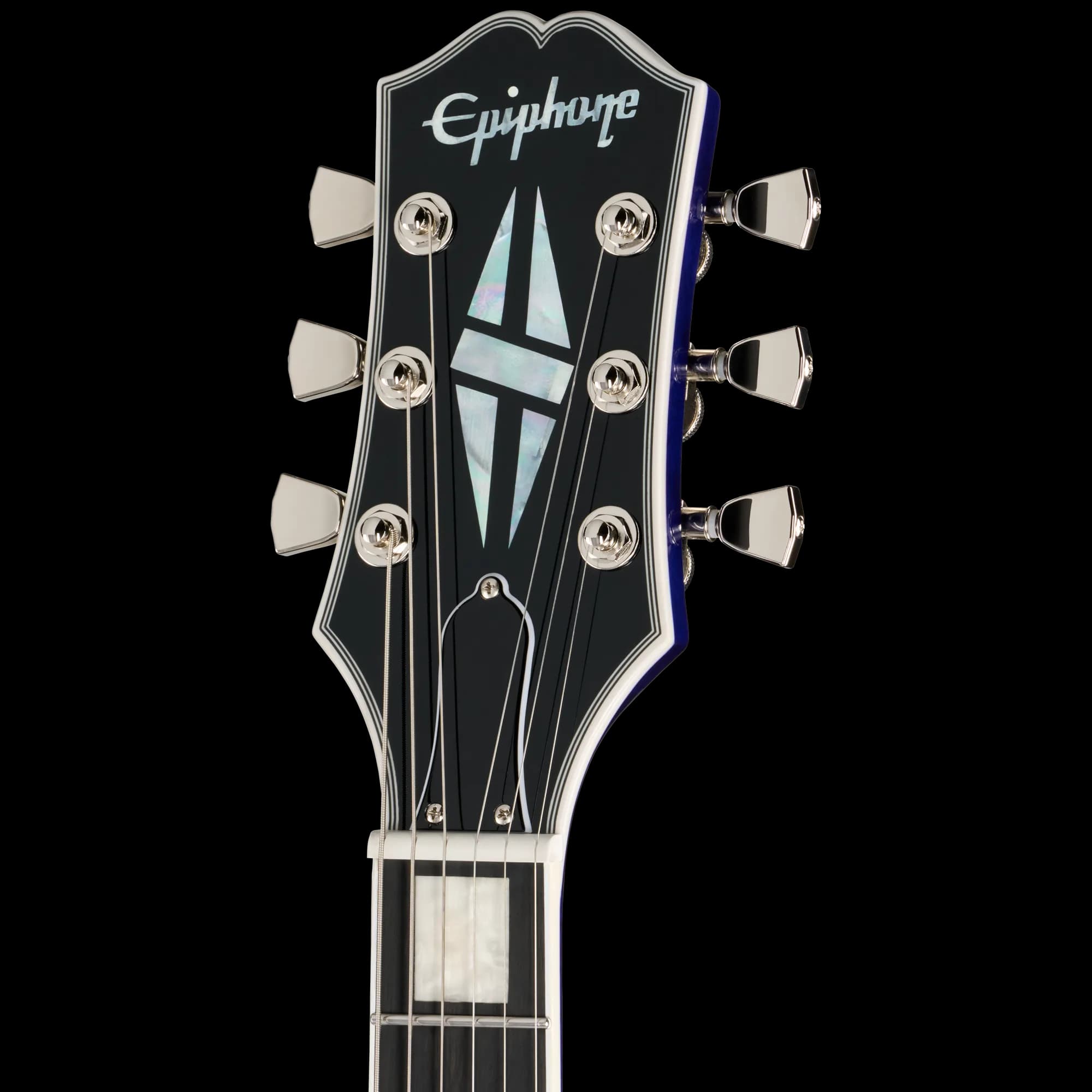 Epiphone Les Paul Custom Modern Quilt, Blueberry Burst, Exclusive — photo 5
