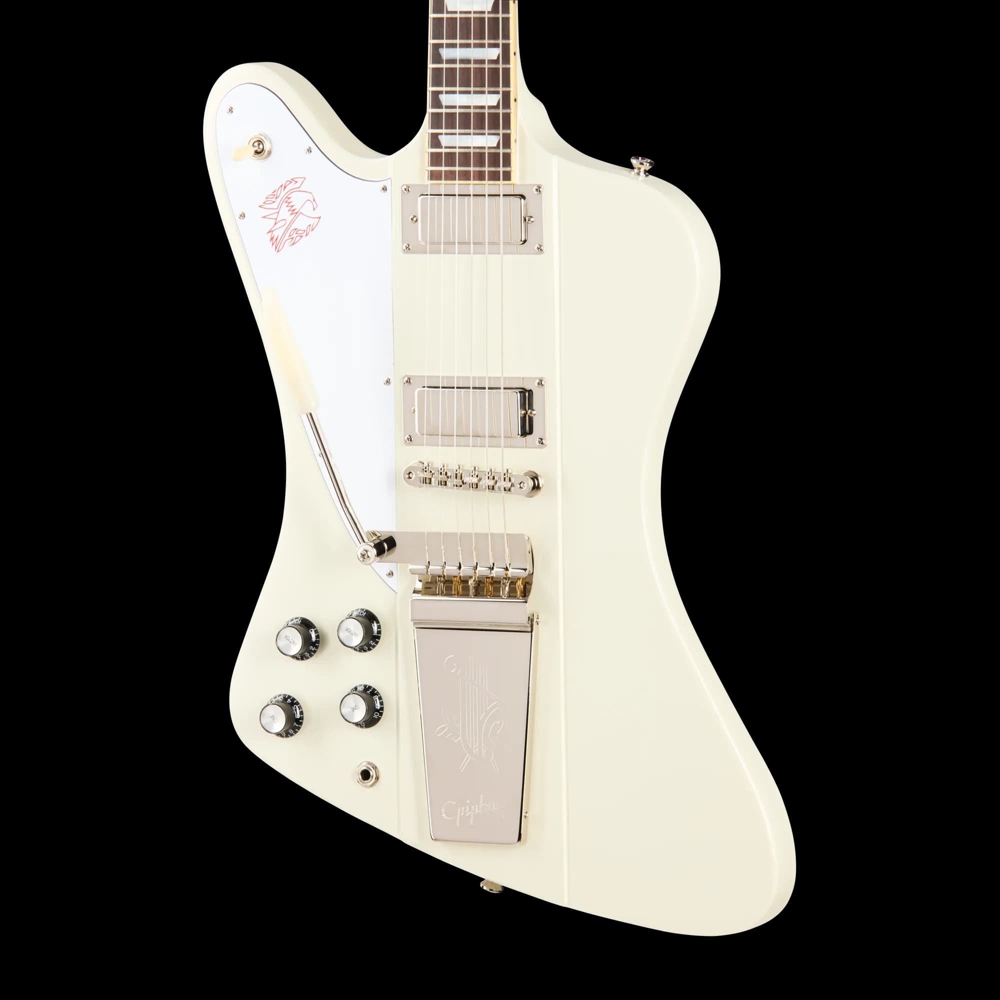Epiphone IGC 1963 Firebird V Reissue with Maestro Vibrola, Left-Handed, Polaris White