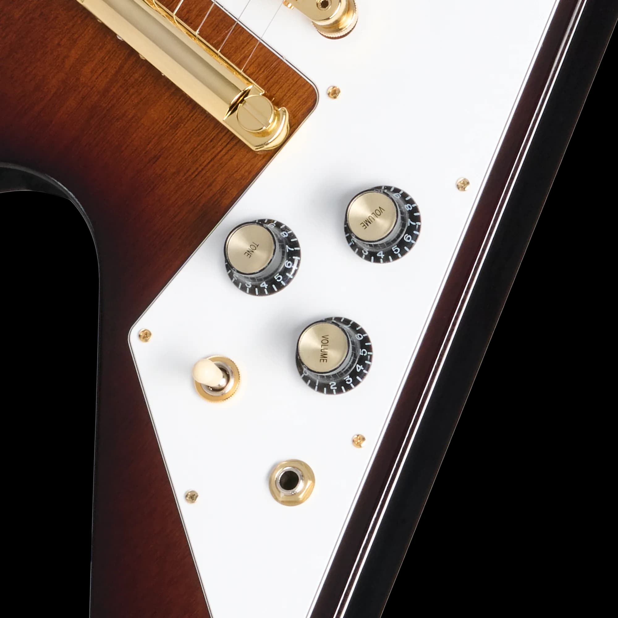 Gibson Flying V 70s with Gold Hardware, Vintage Sunburst, Exclusive — photo 8