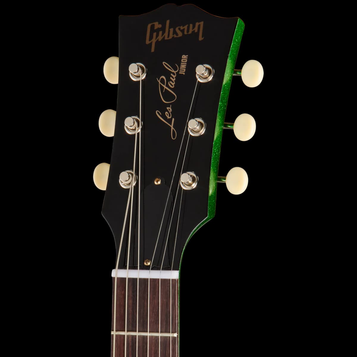 Gibson 1960 Les Paul Junior Double Cut Reissue, VOS, Green Sparkle — photo 5