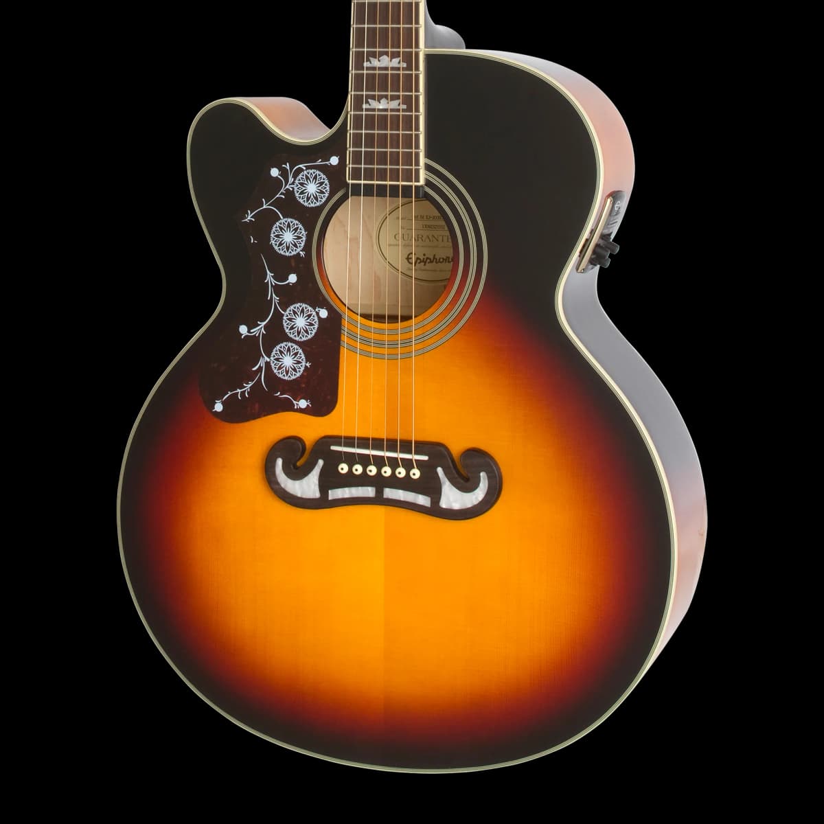 Epiphone J-200 Studio EC, Left-Handed, Vintage Sunburst — photo 8