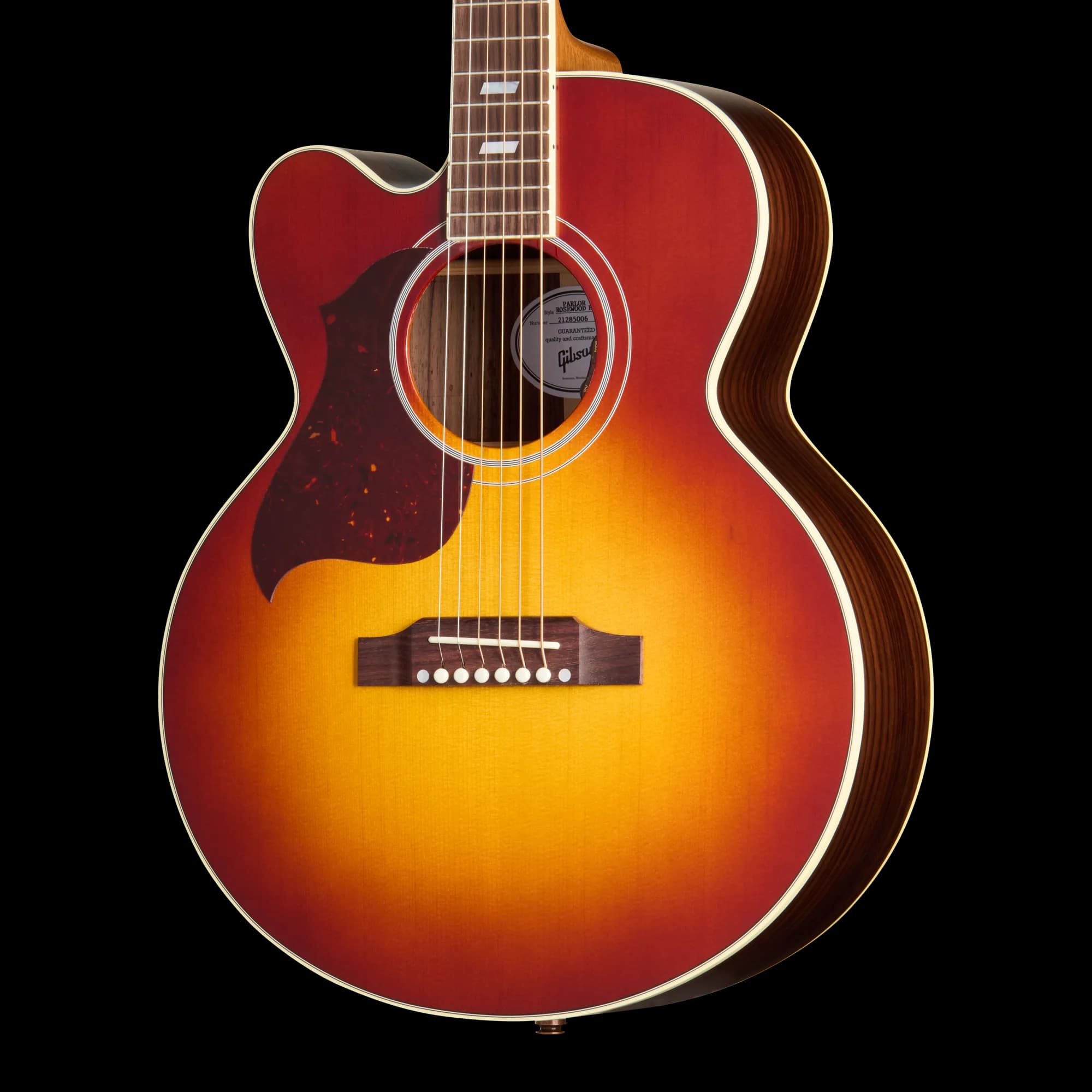 Gibson Parlor Rosewood EC, Rosewood Burst, Left-Handed